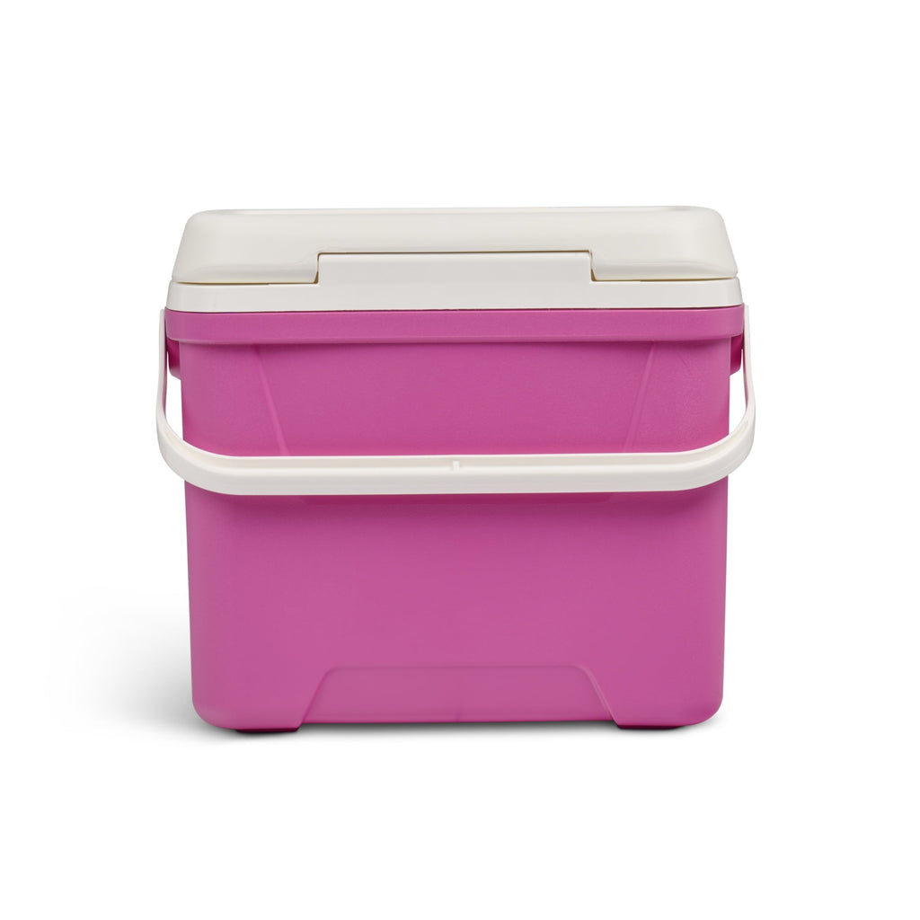 28 QT Laguna Hard-Sided Ice Chest Cooler, Aqua Blue and White