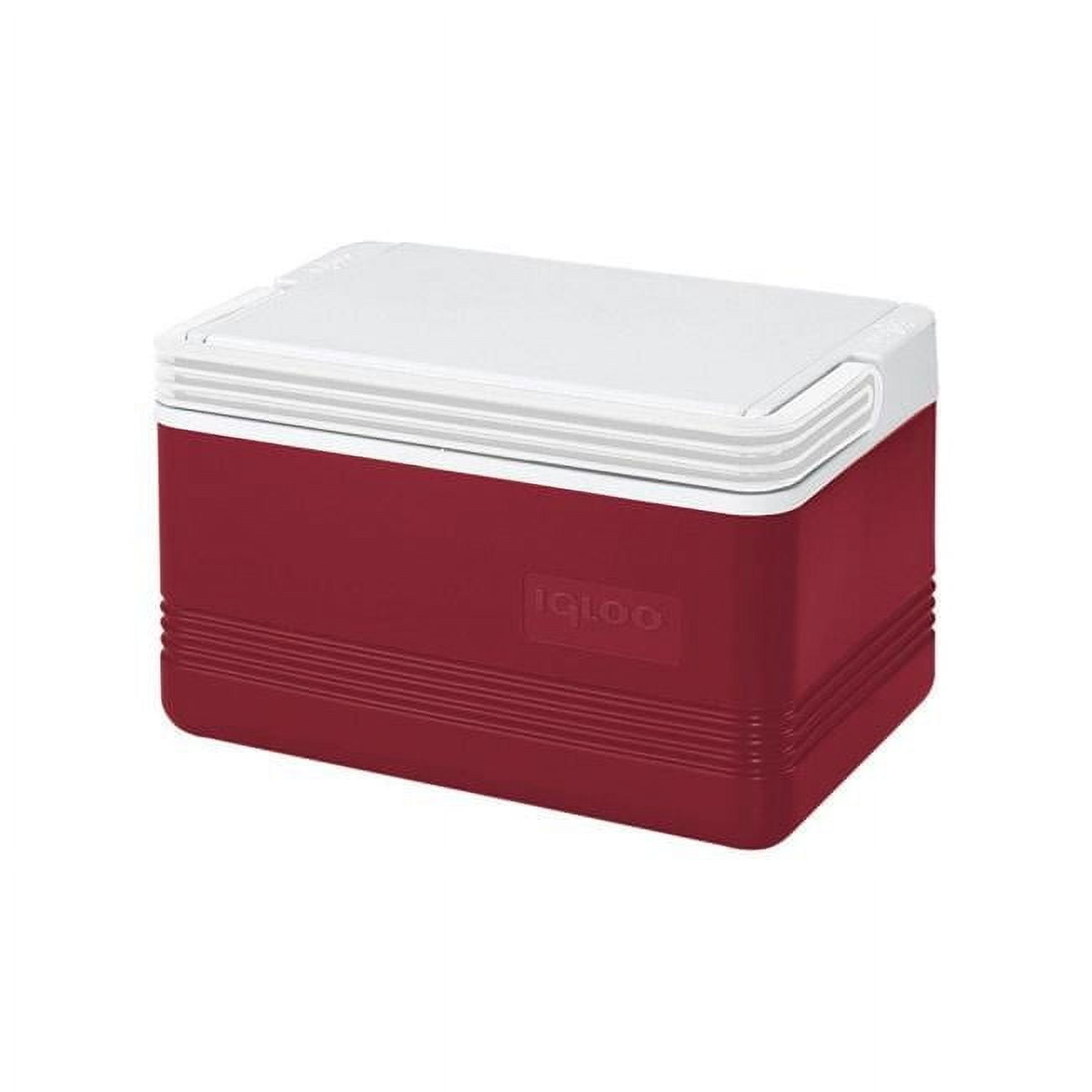 6 Can Hard Sided Thermocooler, Red and White