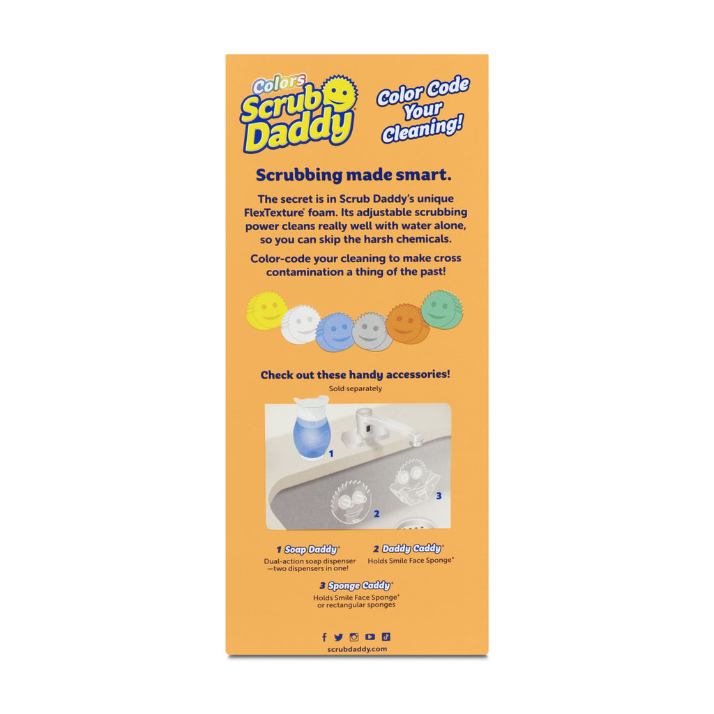 Colors Non-Scratch Cleaning Sponges, 4 Count