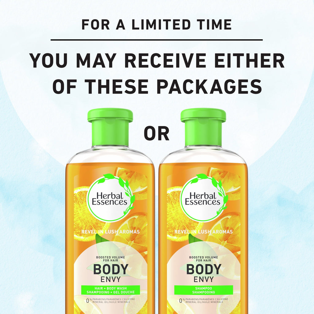 Body Envy Shampoo & Body Wash, Volume Shampoo, 11.7 fl oz