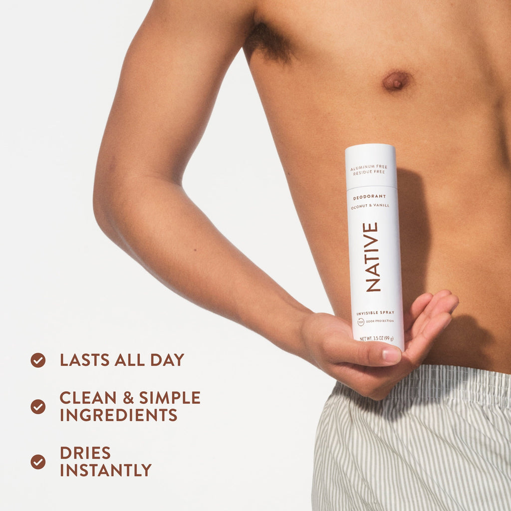 Deodorant & Body Spray, Aluminum Free, Coconut & Vanilla, for Women and Men, 3.5 oz