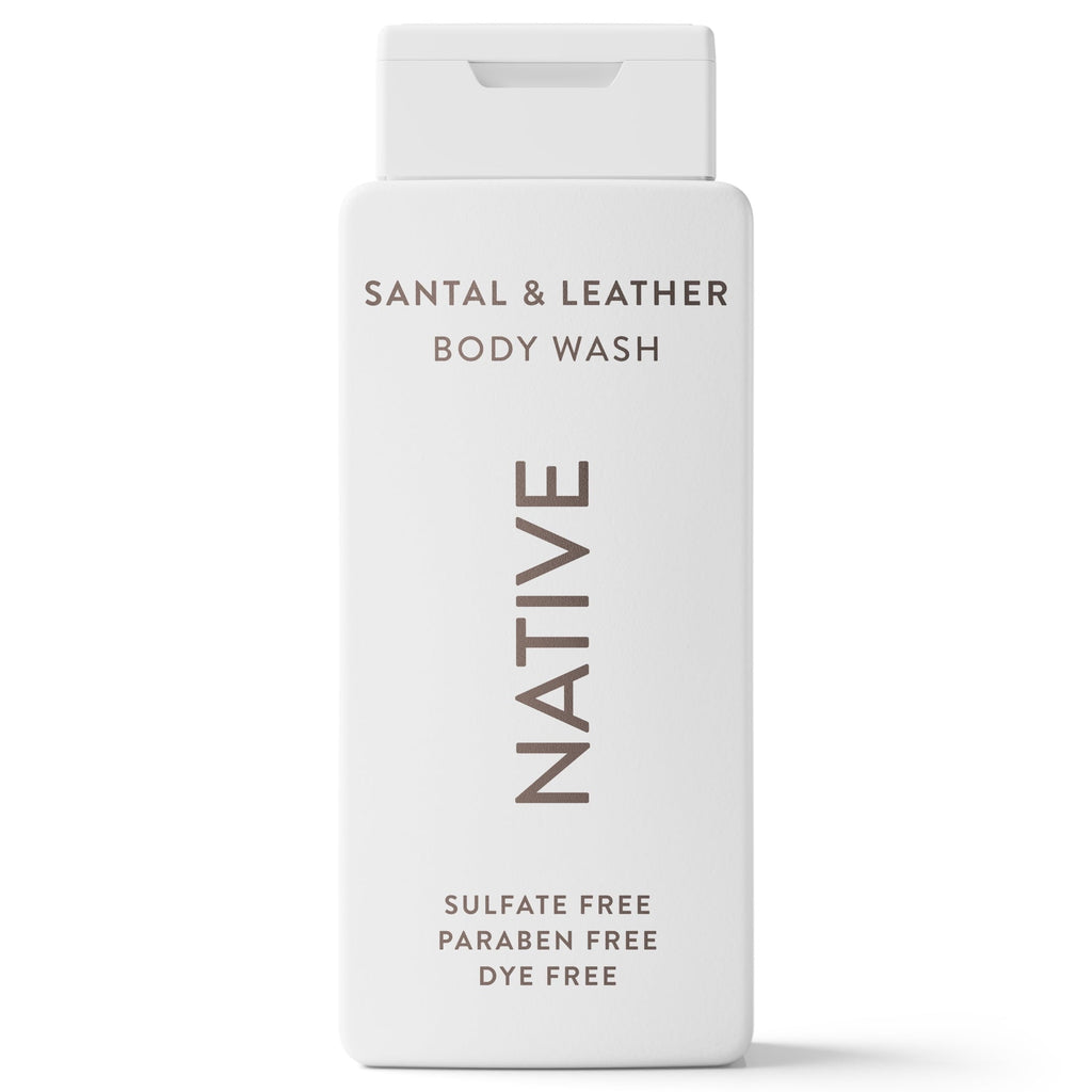 Body Wash, Santal & Leather, Sulfate Free, Naturally Derived Ingredients, 24hr Freshness, for Women & Men, 18 fl oz