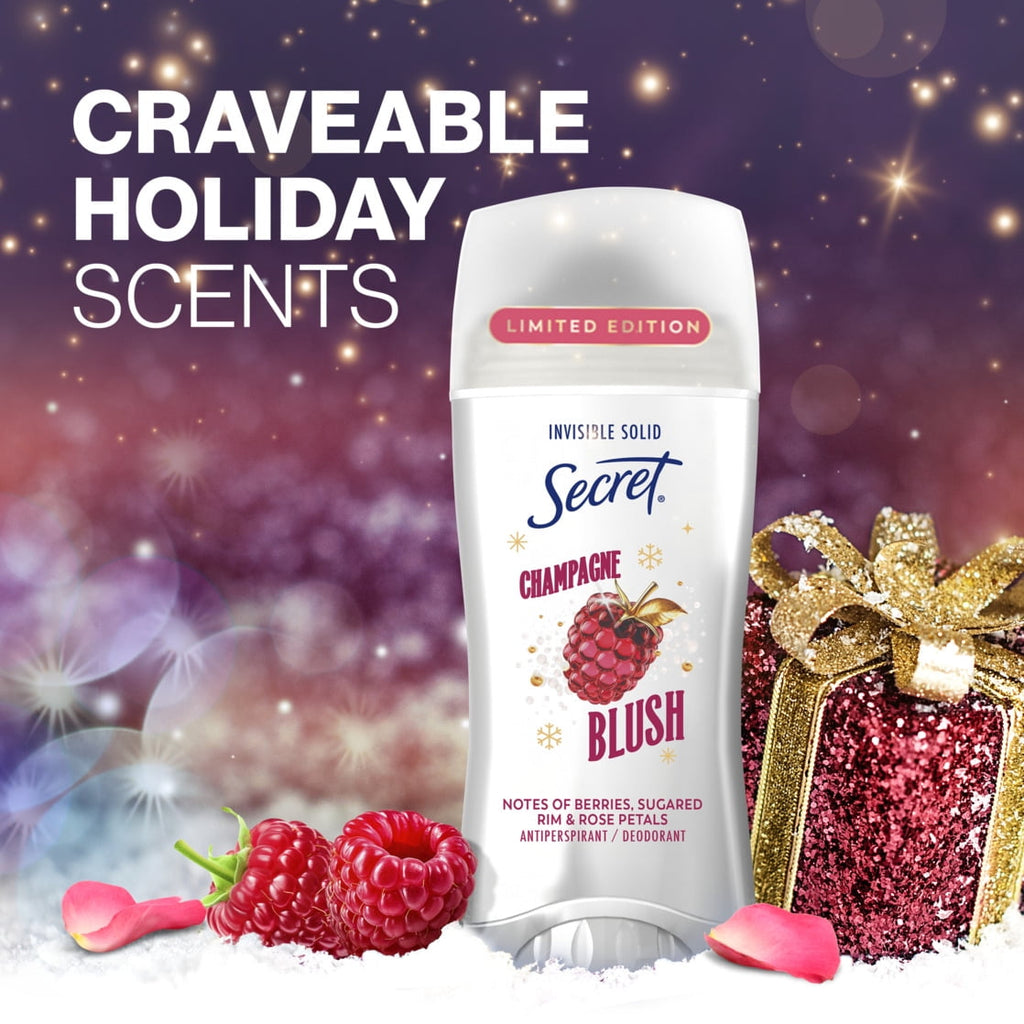Fresh Invisible Solid Antiperspirant and Deodorant for Women, Champagne Blush 2.6 oz