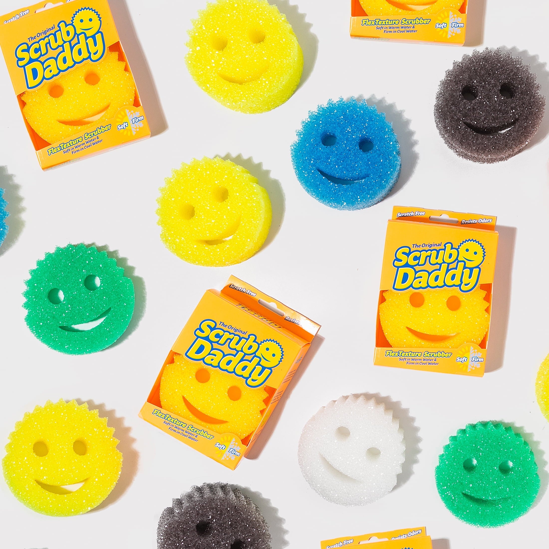 Colors Non-Scratch Cleaning Sponges, 4 Count