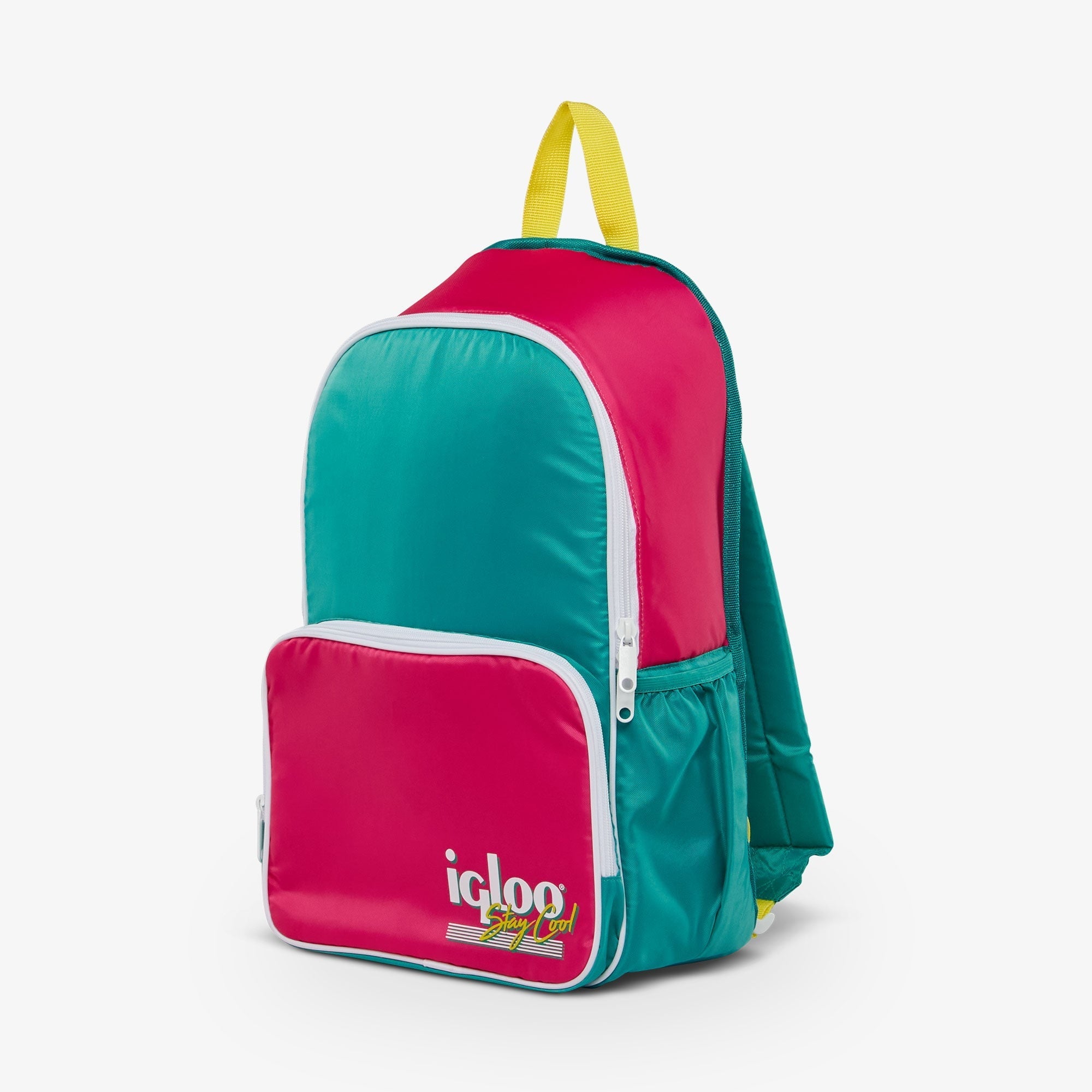 Igloo 20 can Retro Backpack Water Cooler, Pink and Jade Green