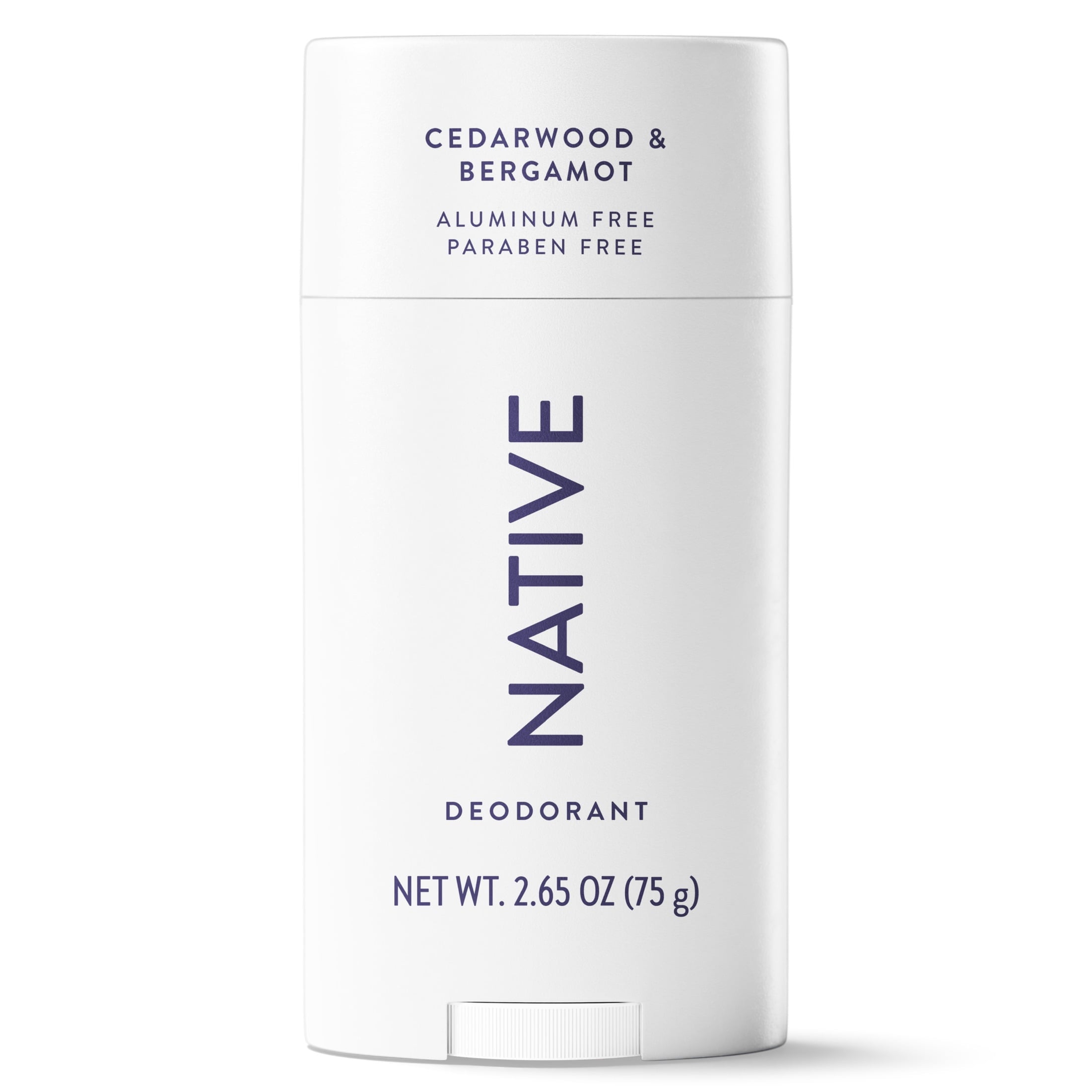 Aluminum Free Deodorant For Men, 72 Hour Solid Deodorant Stick, Cedarwood & Bergamot, 2.65oz