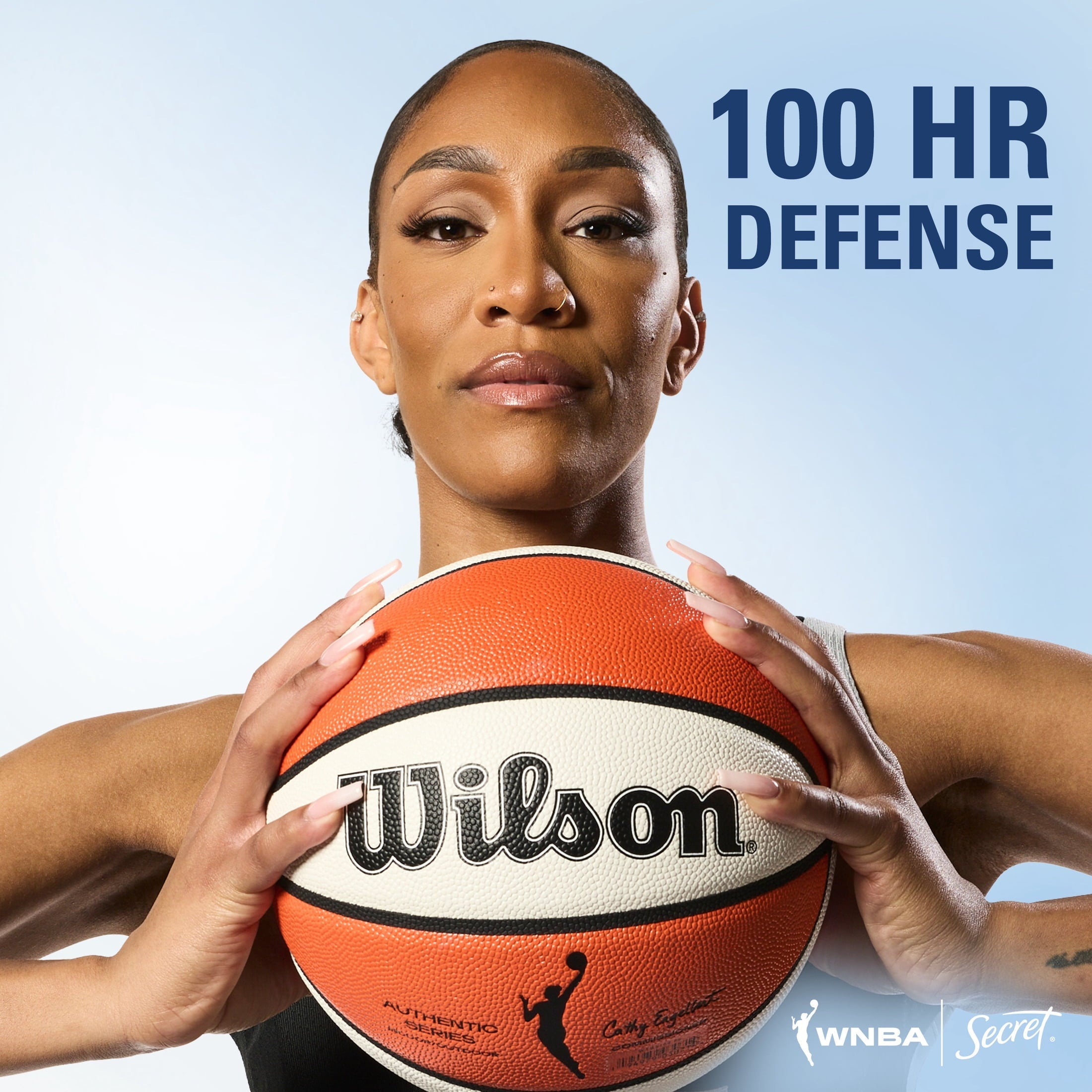Clinical Strength 100HR Hyaluronic Acid Antiperspirant Deodorant for Women, Invisible Solid, A'Ja Wilson Court Queen Citrus, 2.6 oz