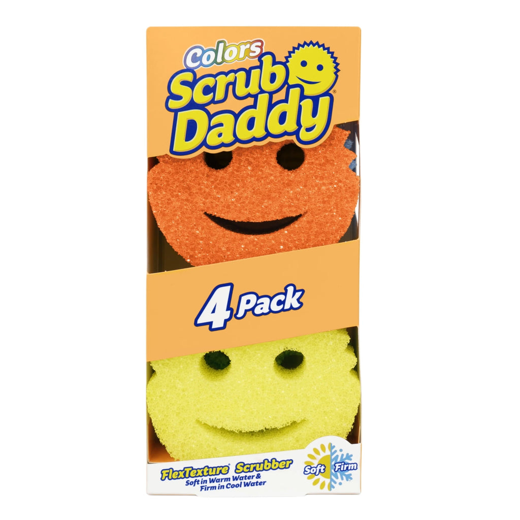 Colors Non-Scratch Cleaning Sponges, 4 Count