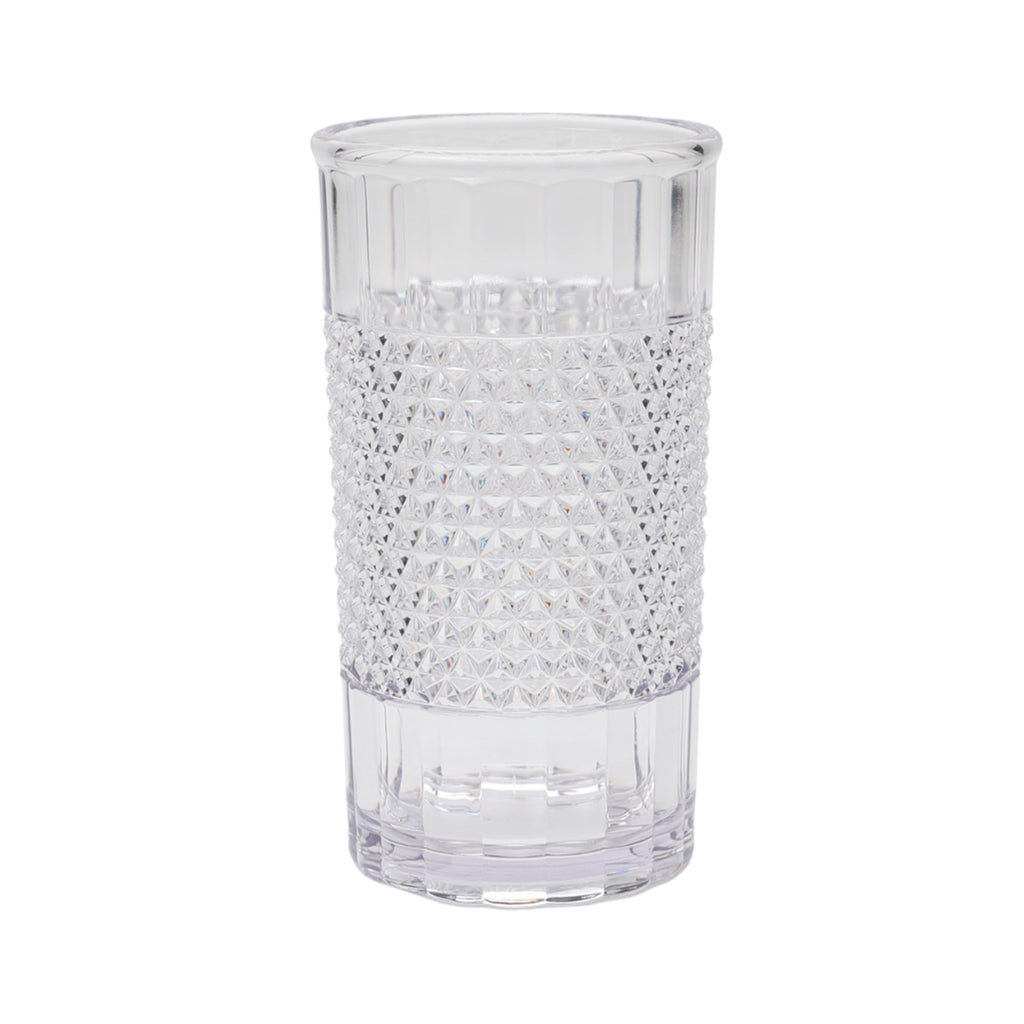 20 oz Clear Tall Acrylic Diamond Texture Tumbler