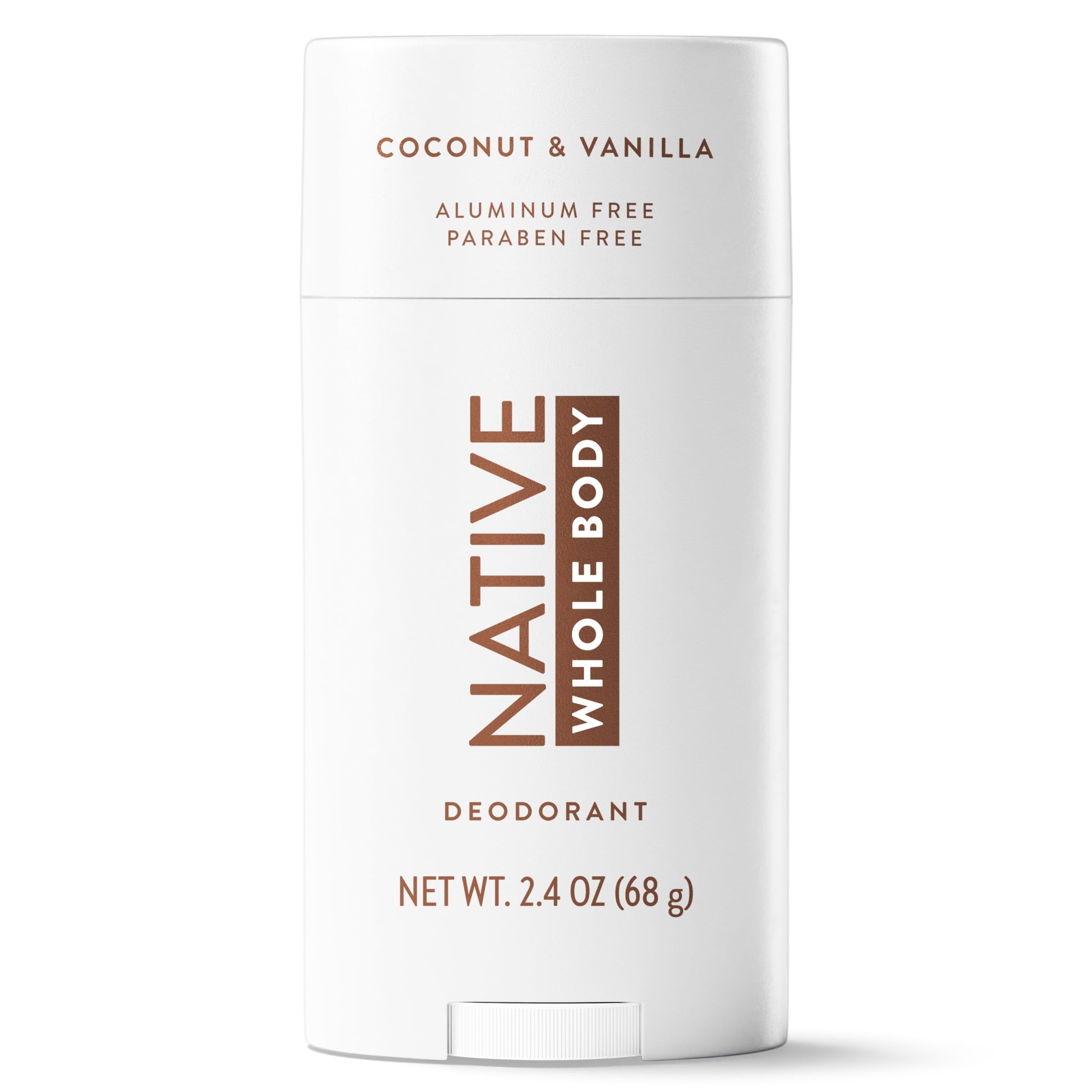 Native Whole Body Deodorant For Women, Aluminum Free Deodorant Stick, Coconut & Vanilla, 2.4oz