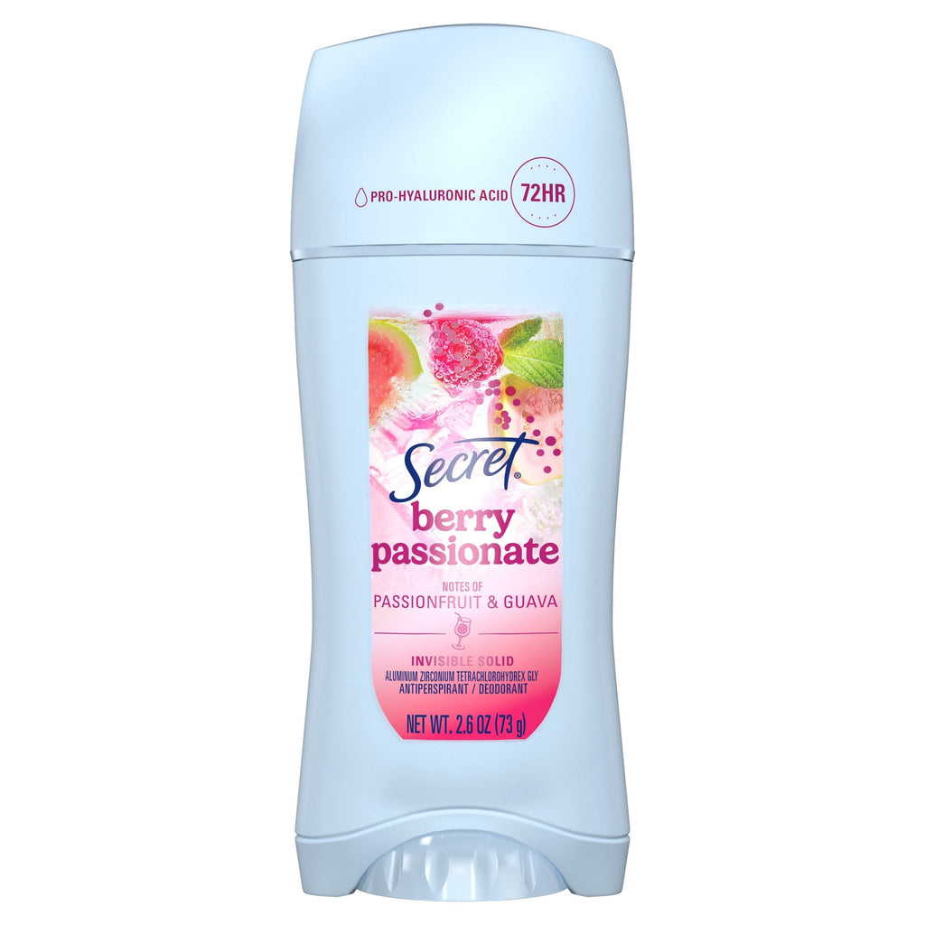 Fresh Invisible Solid Antiperspirant & Deodorant for Women, Berry Passionate, 2.6oz