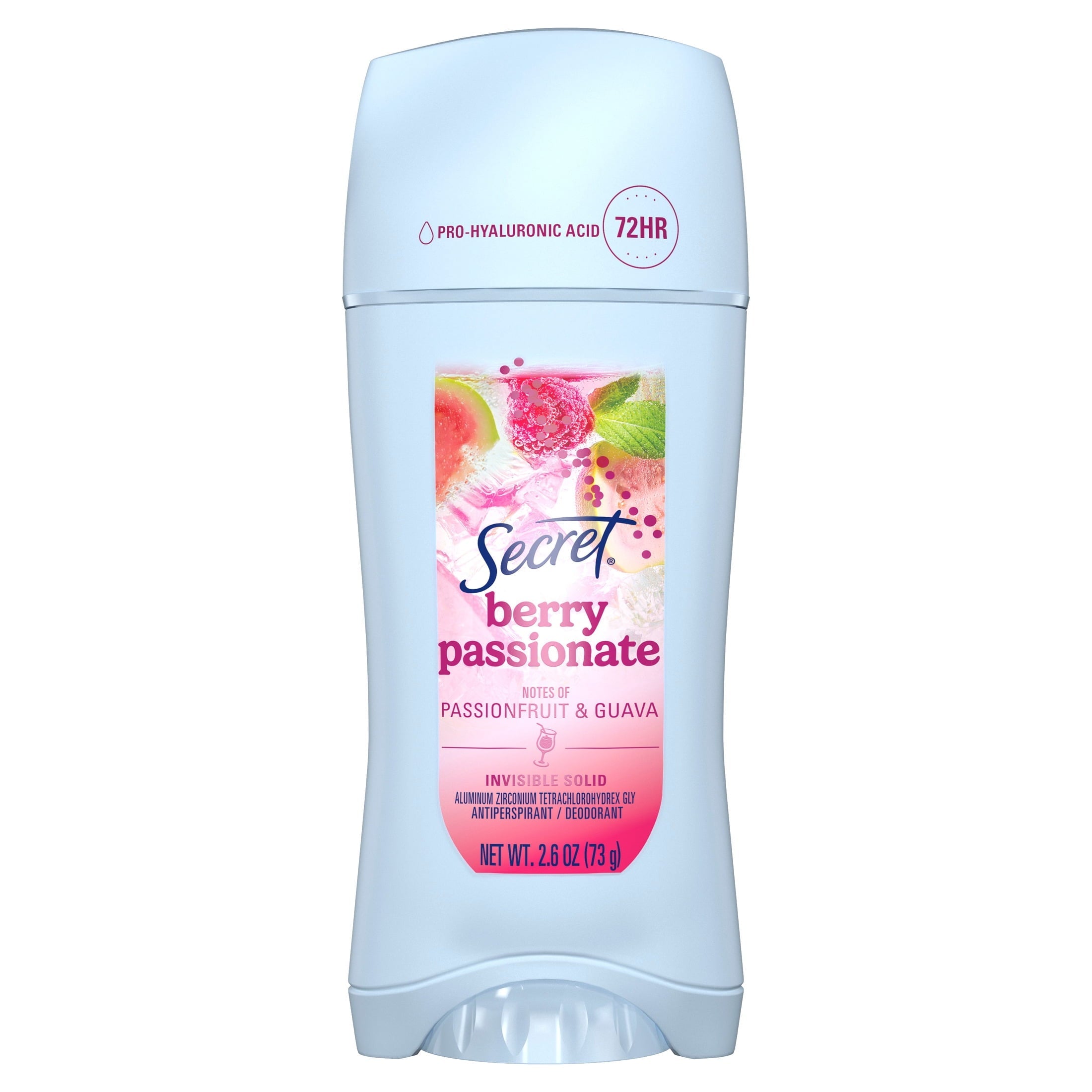 Fresh Invisible Solid Antiperspirant & Deodorant for Women, Berry Passionate, 2.6oz
