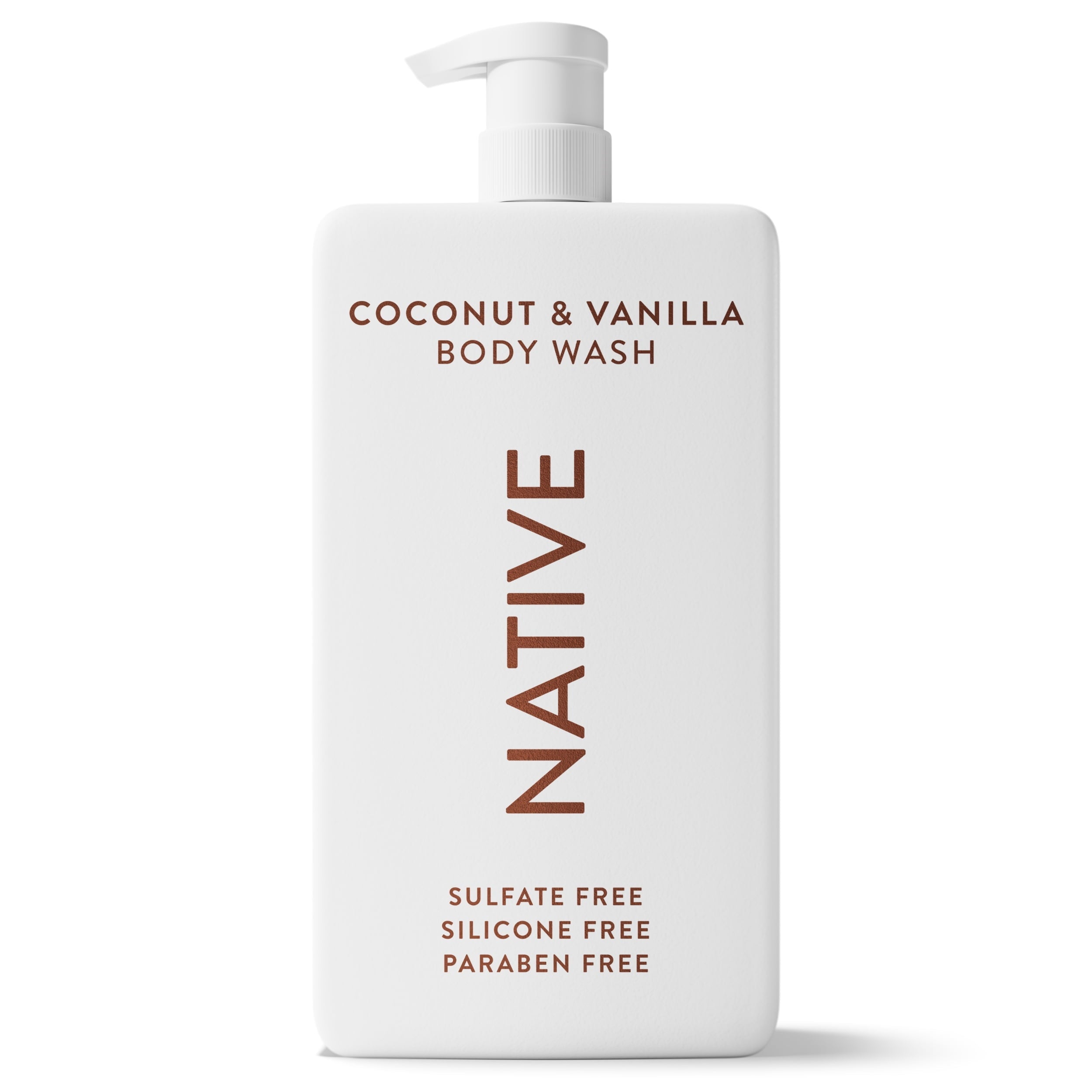 Body Wash, Coconut & Vanilla, Sulfate Free, Naturally Derived Ingredients, 24hr Freshness, for Women & Men, 36 fl oz