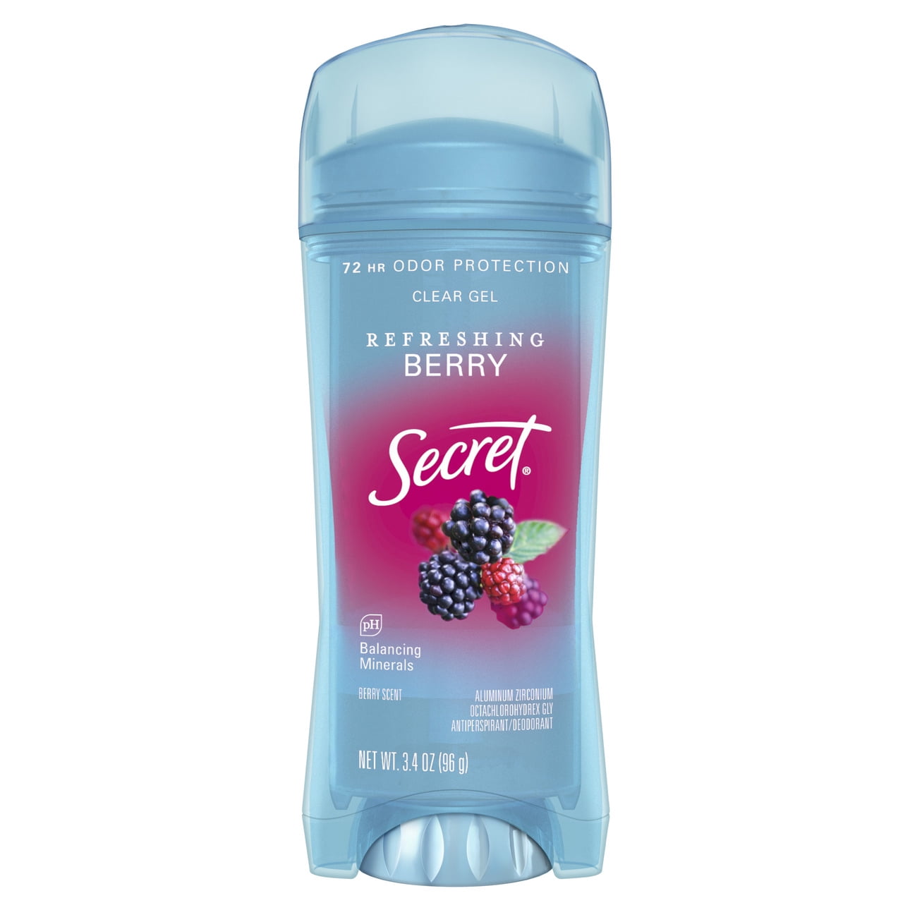 Fresh Antiperspirant Deodorant Clear Gel, Berry, 3.4 oz
