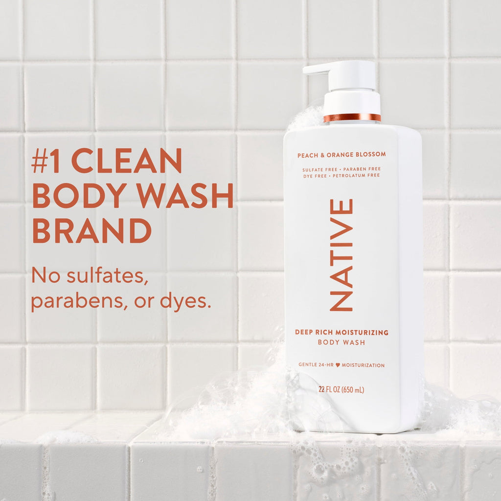 Moisturizing Body Wash Peach & Orange Blossom, 22oz