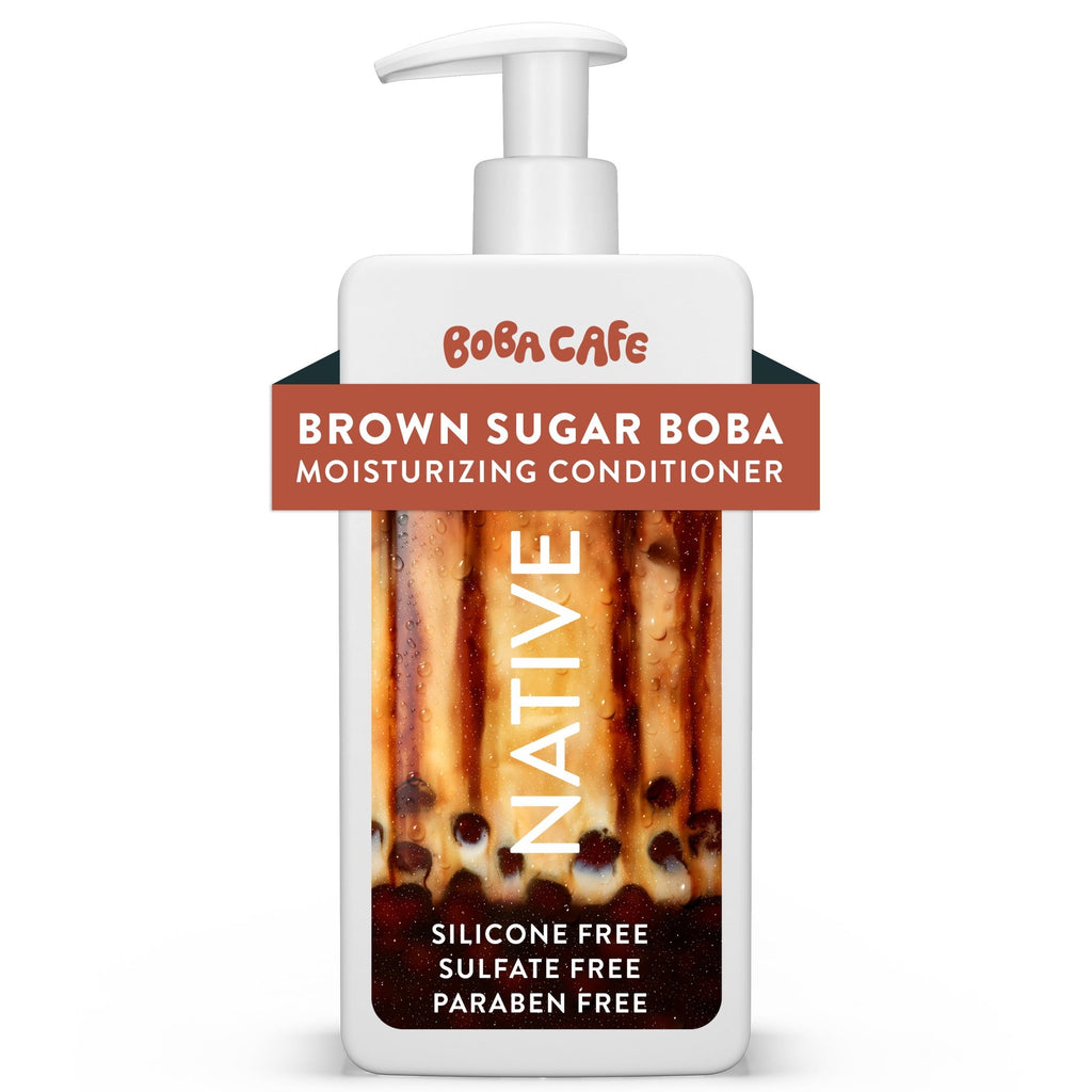Moisturizing Conditioner, Limited Edition Brown Sugar Boba, Silicone Free Conditioner for Women and Men, Boba Café, 16.5 fl oz