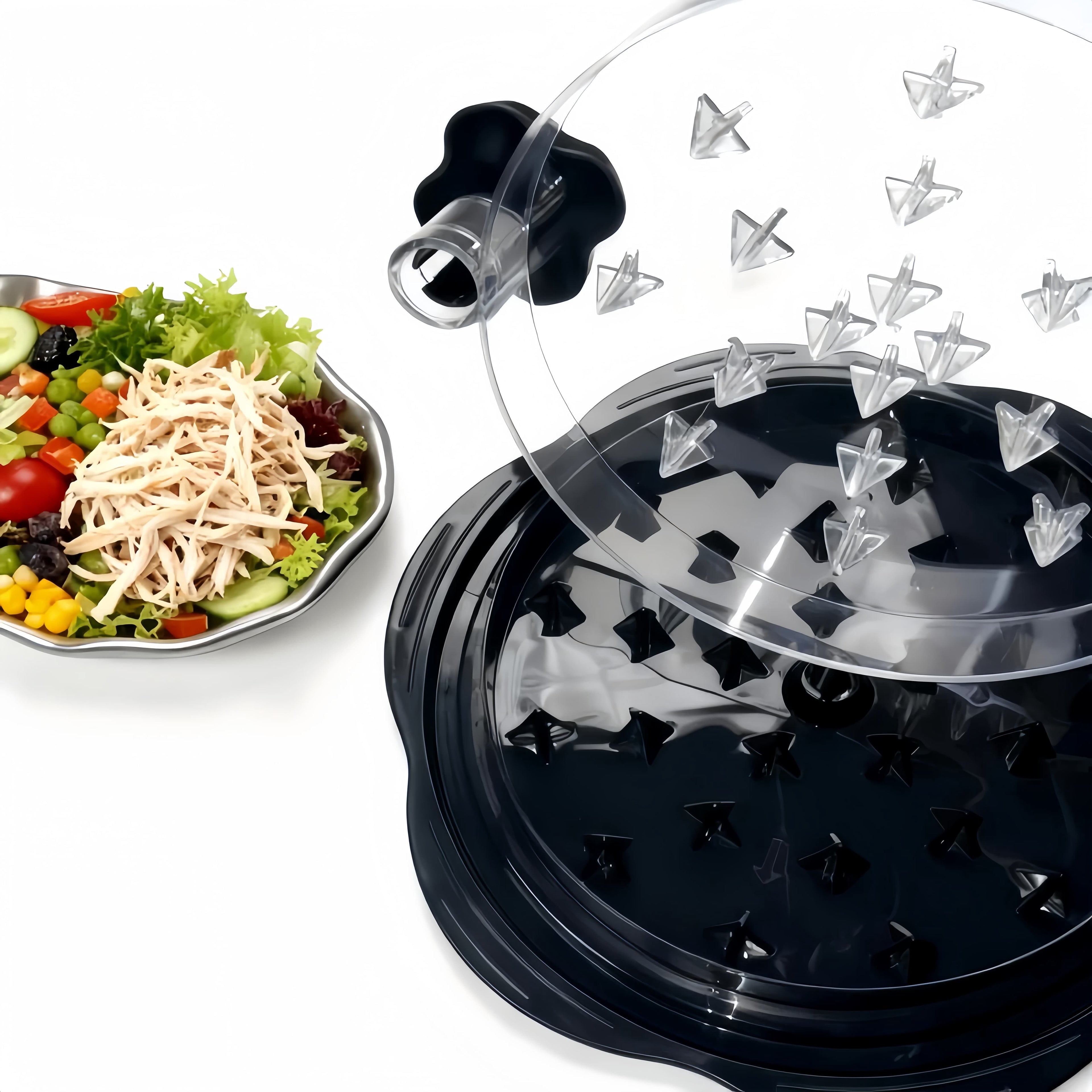 Chicken Shredder Tool Twist (Large 10 Inch), Meat Shredder for Pulled Pork Beef & Chicken, BPA Free with Anti-Slip Base & Handle, Kitchen Gadget, 1 Count