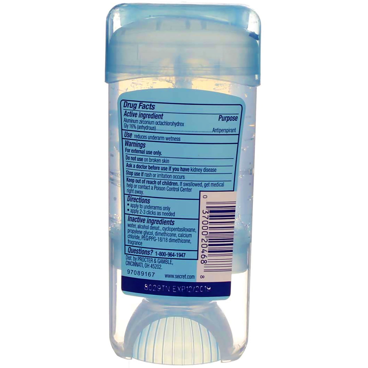 Anti-Perspirant Deodorant Clear Gel Luxe Lavender 2.7 oz