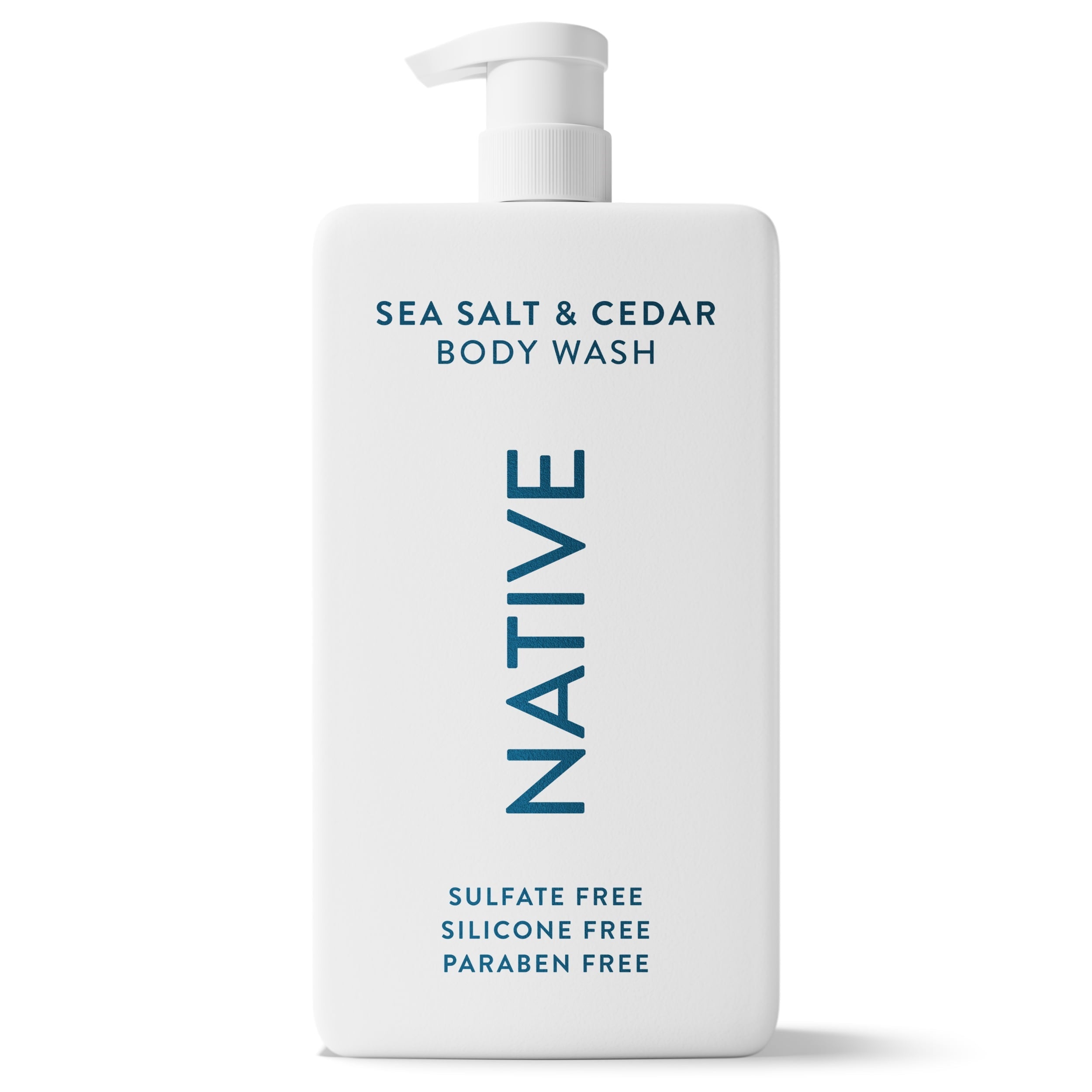 Body Wash, Sea Salt & Cedar, Sulfate Free, Naturally Derived Ingredients, 24hr Freshness, for Women & Men, 36 fl oz