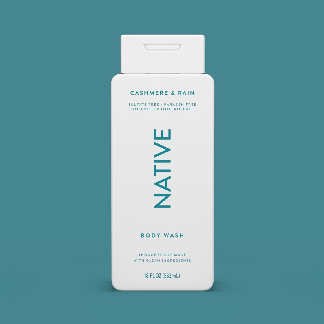 Body Wash, Sea Salt & Cedar, Sulfate Free, Naturally Derived Ingredients, 24hr Freshness, for Women & Men, 18 fl oz