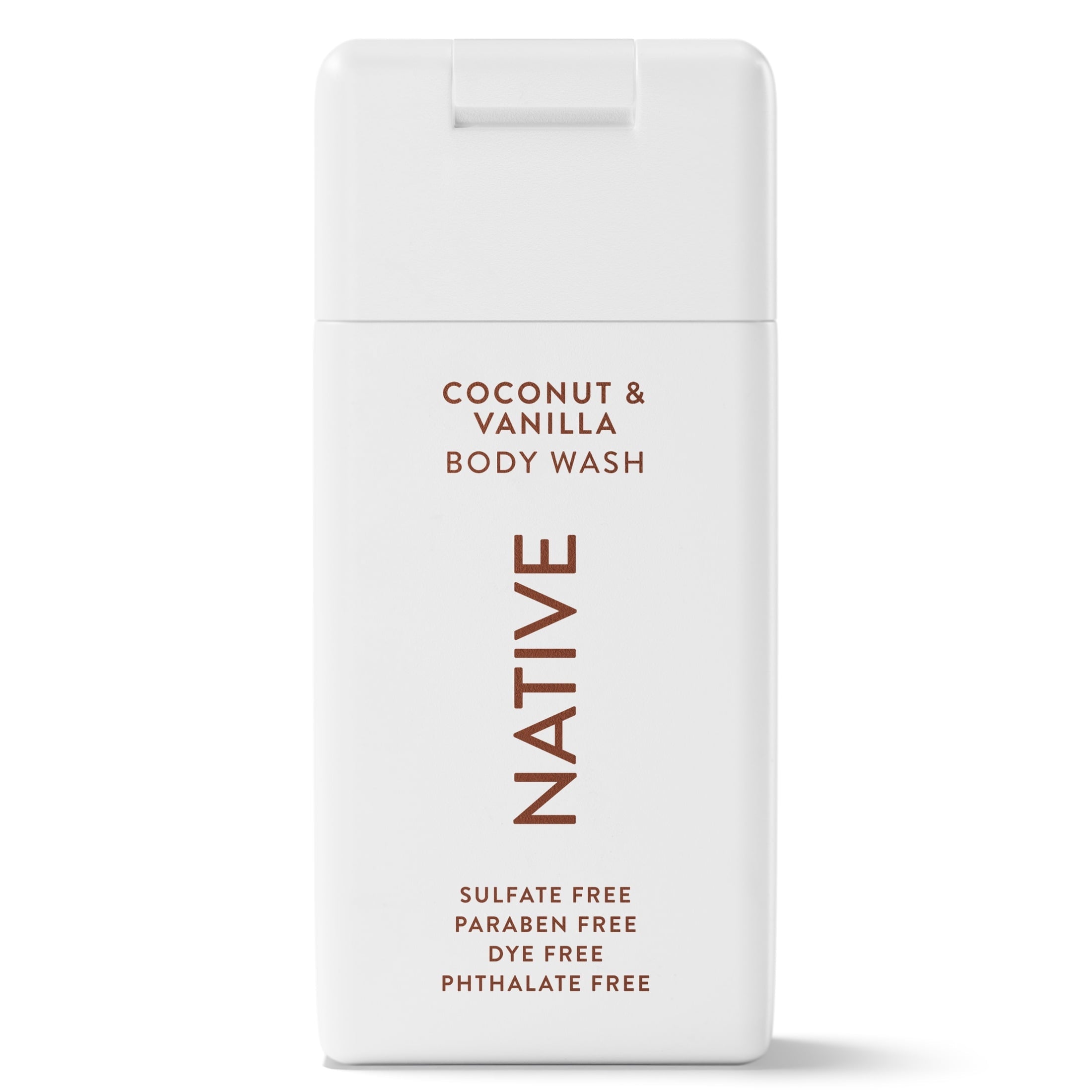 Body Wash, Sulfate Free, Coconut & Vanilla, for Women and Men, Travel Size 3 oz