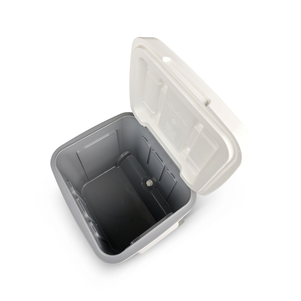 60 QT Marine Ice Chest Cooler with Wheels, White