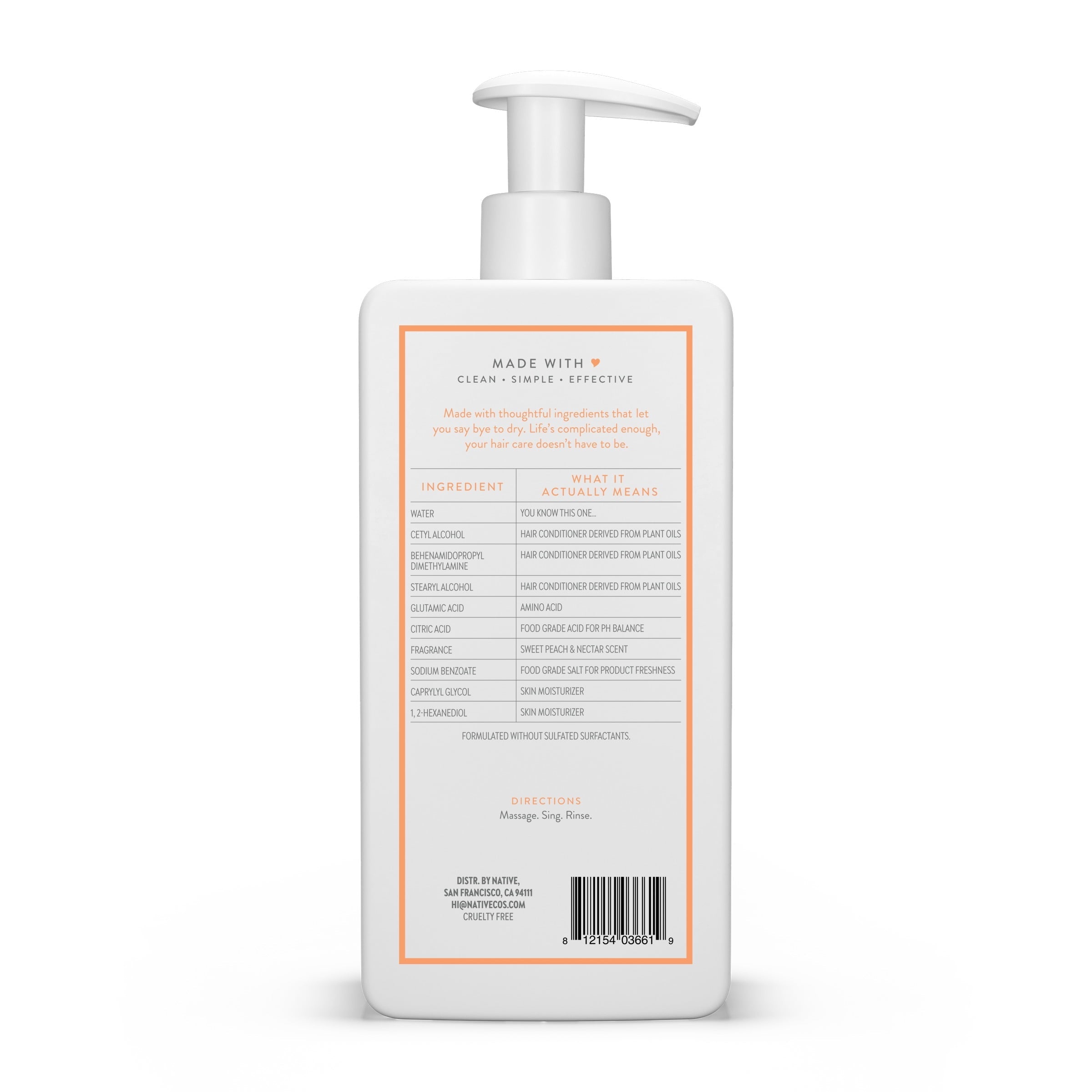 Moisturizing Conditioner Sweet Peach and Nectar 16.5 fl oz