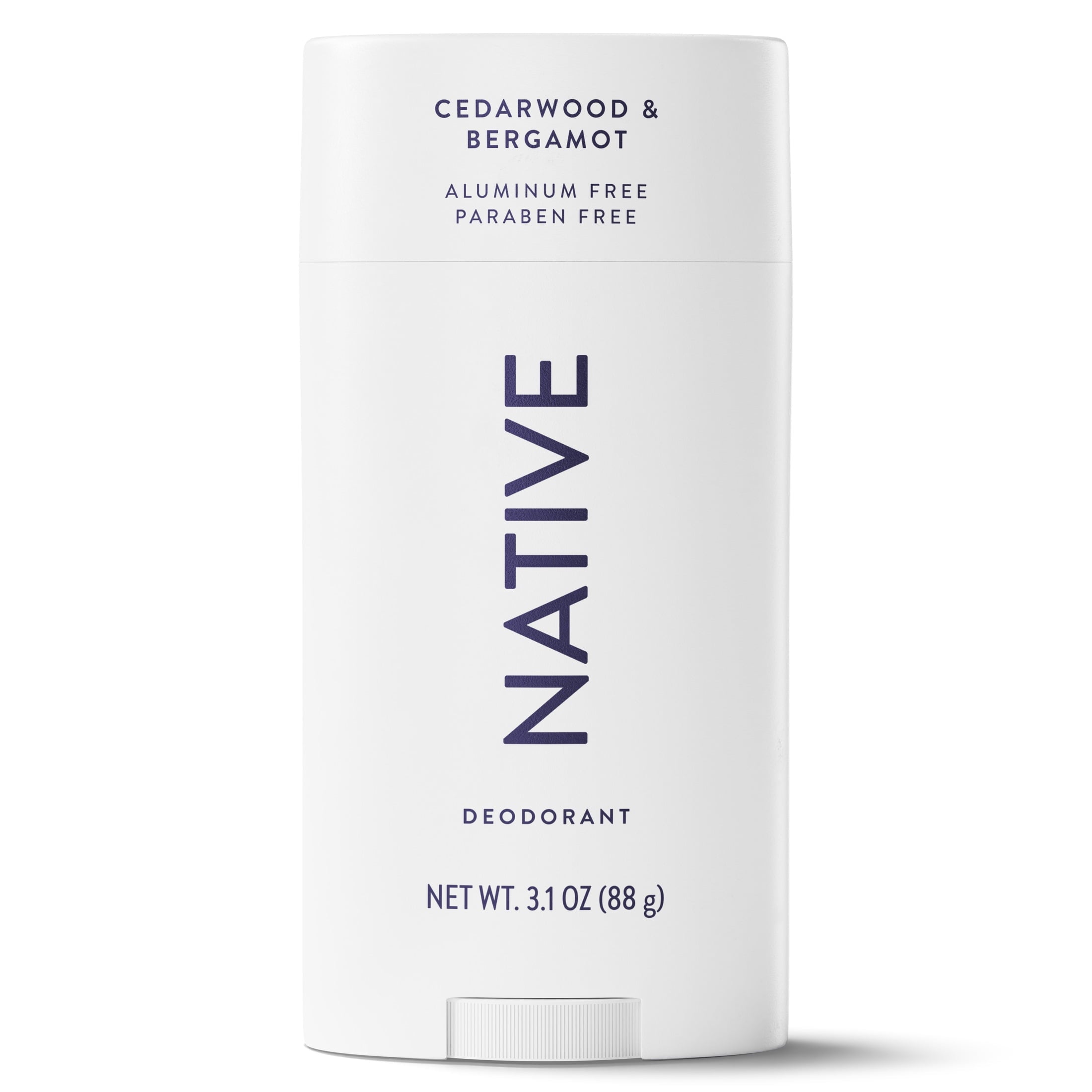 Aluminum Free Deodorant For Men, 72 Hour Solid Deodorant Stick, Cedarwood & Bergamot, 3.1oz