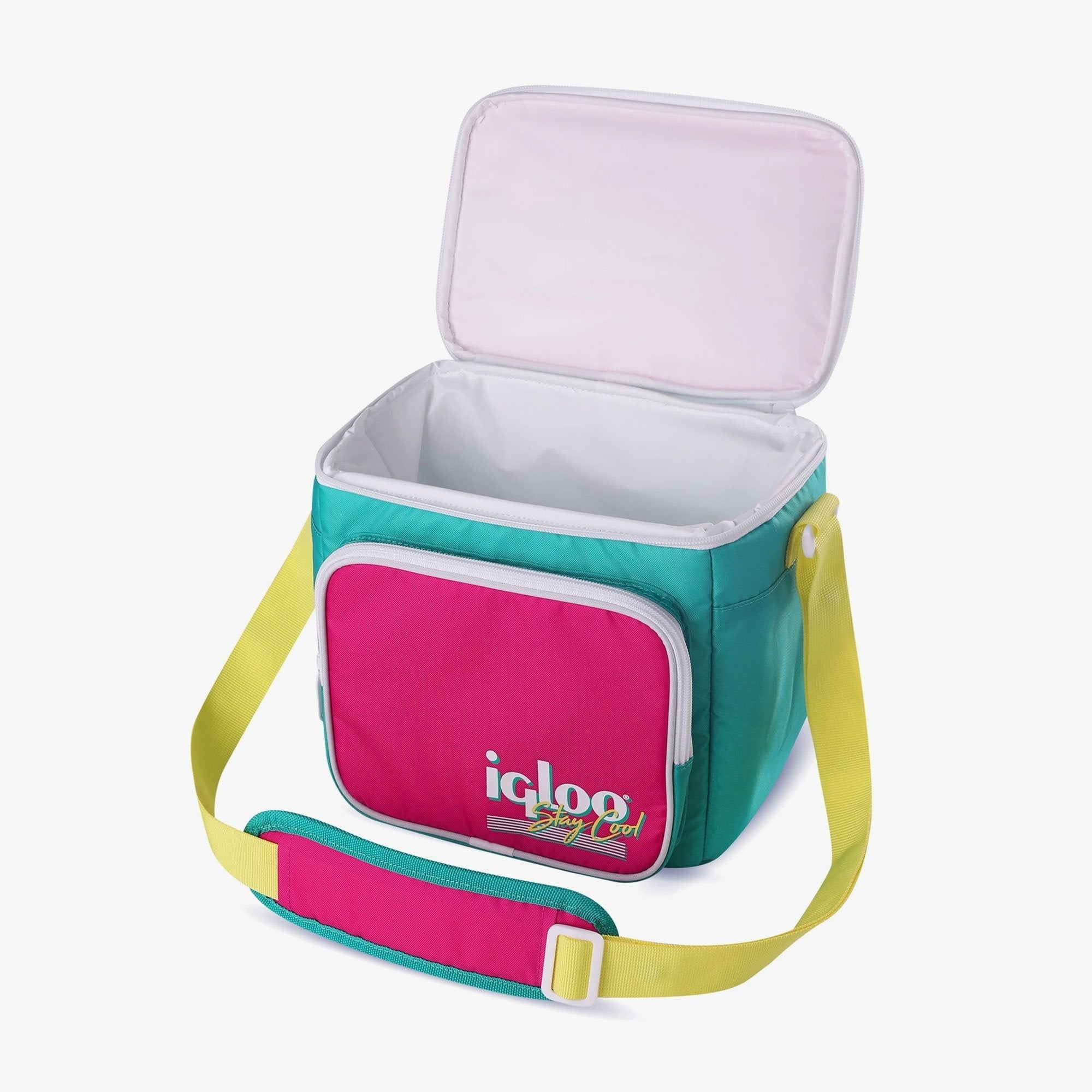 9 Can Capacity Retro Square Lunch Bag Cooler, Yellow