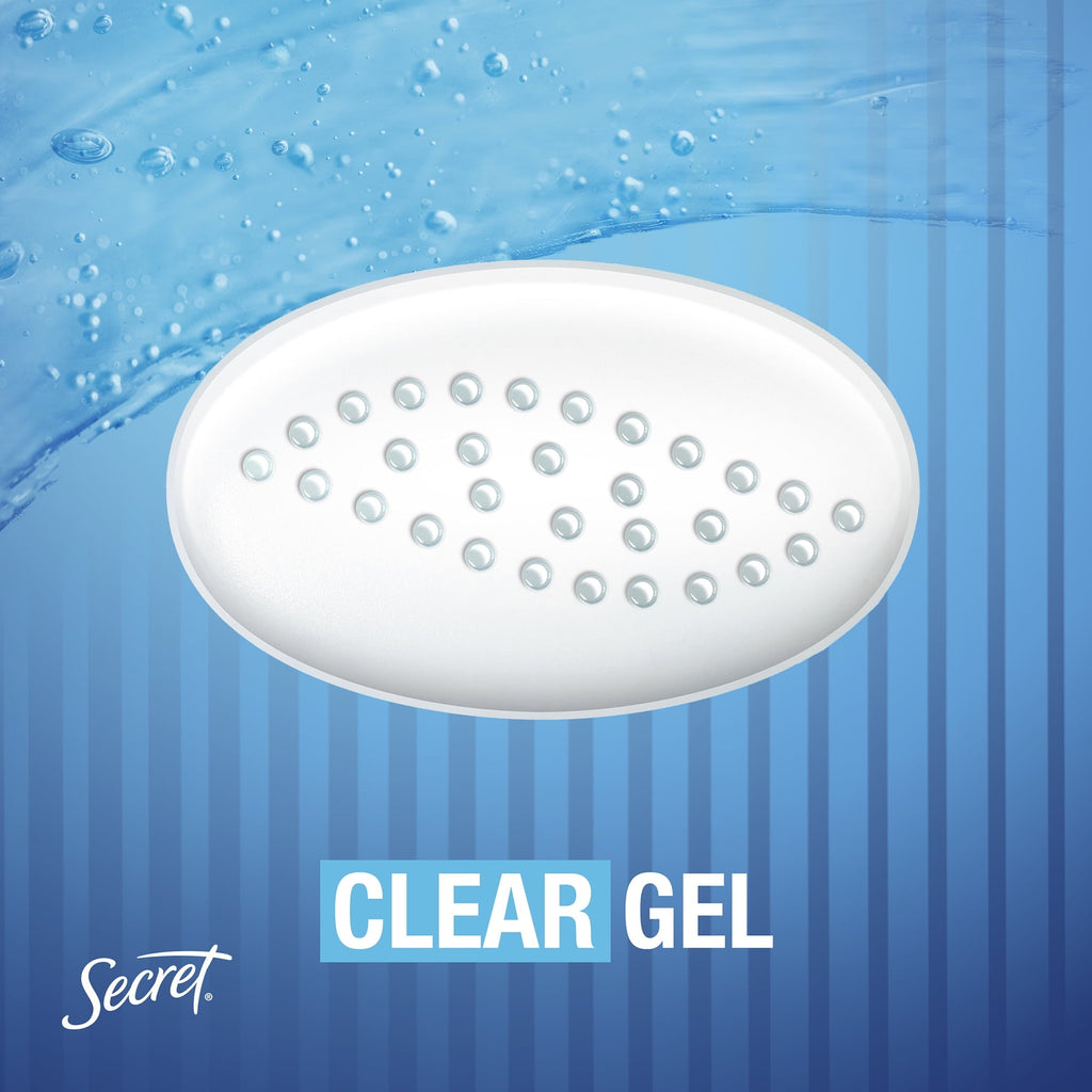 Clear Gel Antiperspirant Deodorant, Protecting Powder, 2.6 oz each, Pack of 2