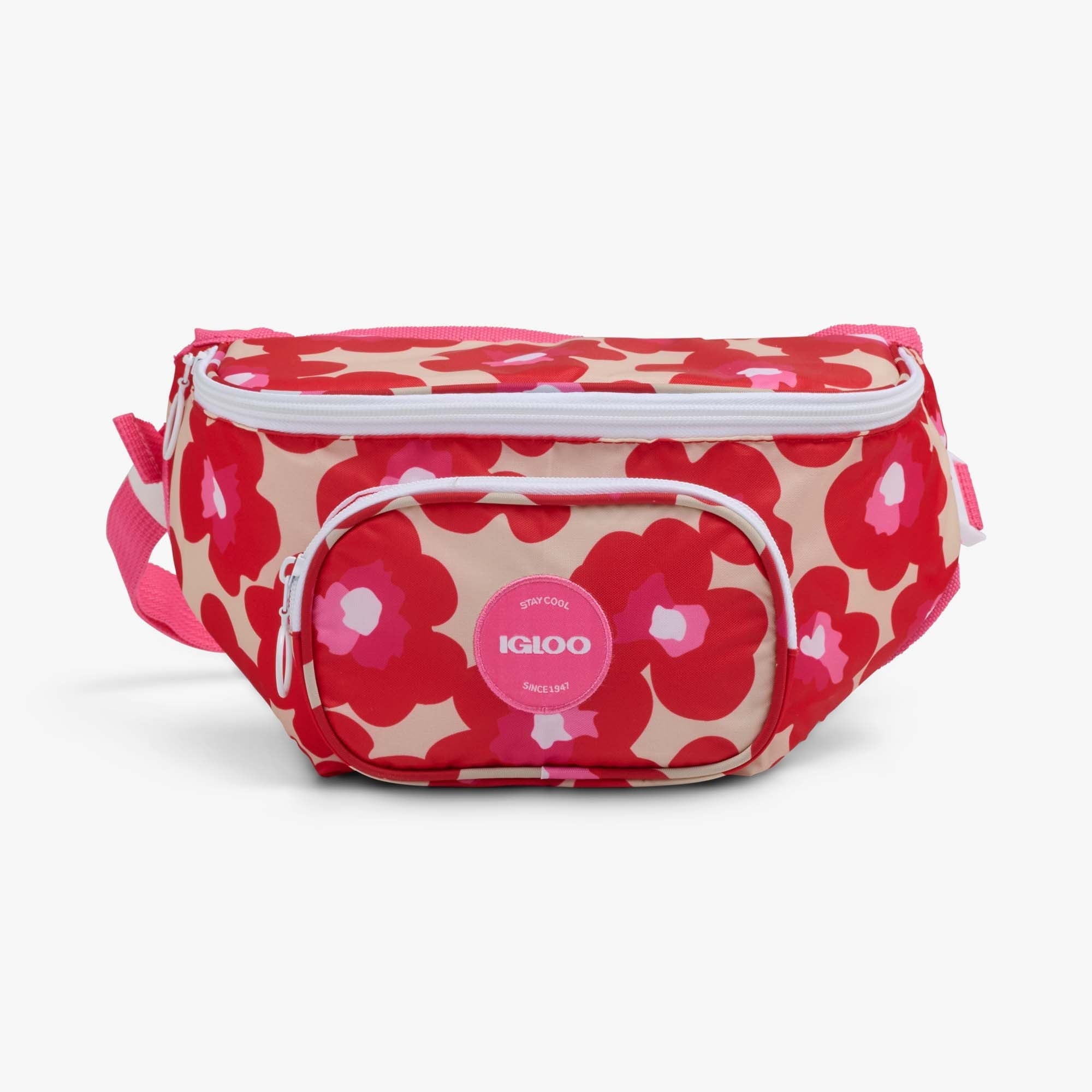 3 Can Capacity Retro Fanny Pack Cooler Bag, Lilac Purple