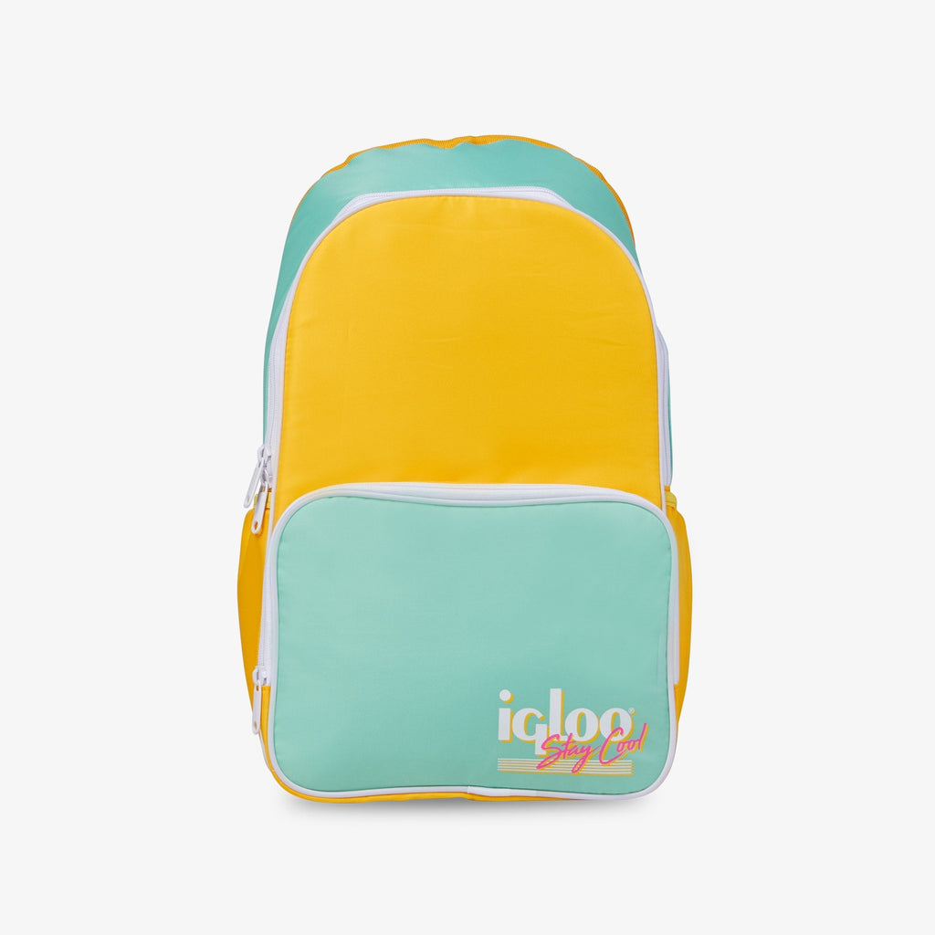 Igloo 20 can Retro Backpack Water Cooler, Pink and Jade Green