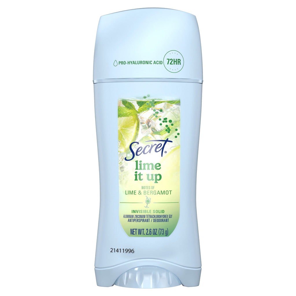 Fresh Invisible Solid Antiperspirant & Deodorant for Women, Lime It Up, 2.6oz