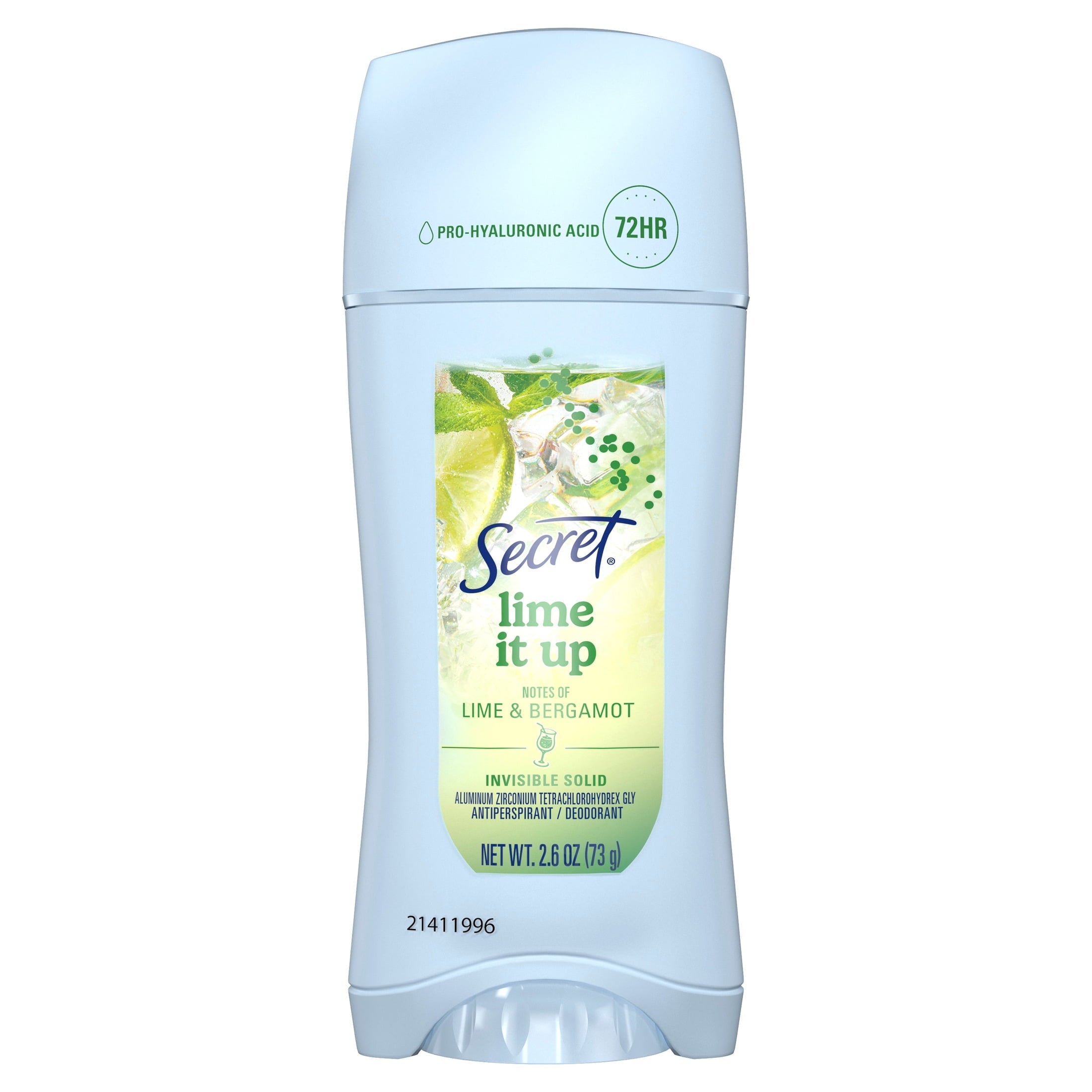 Fresh Invisible Solid Antiperspirant & Deodorant for Women, Lime It Up, 2.6oz