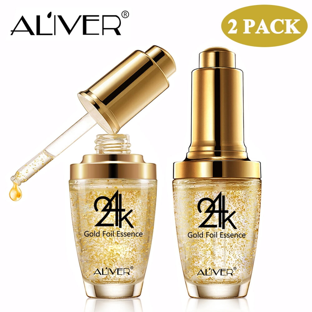 60ml 24K Gold Face Serum with Hyaluronic Acid for and Night Wrinkle Removal Facial Moisturizer Firming Lifting Skin Essence