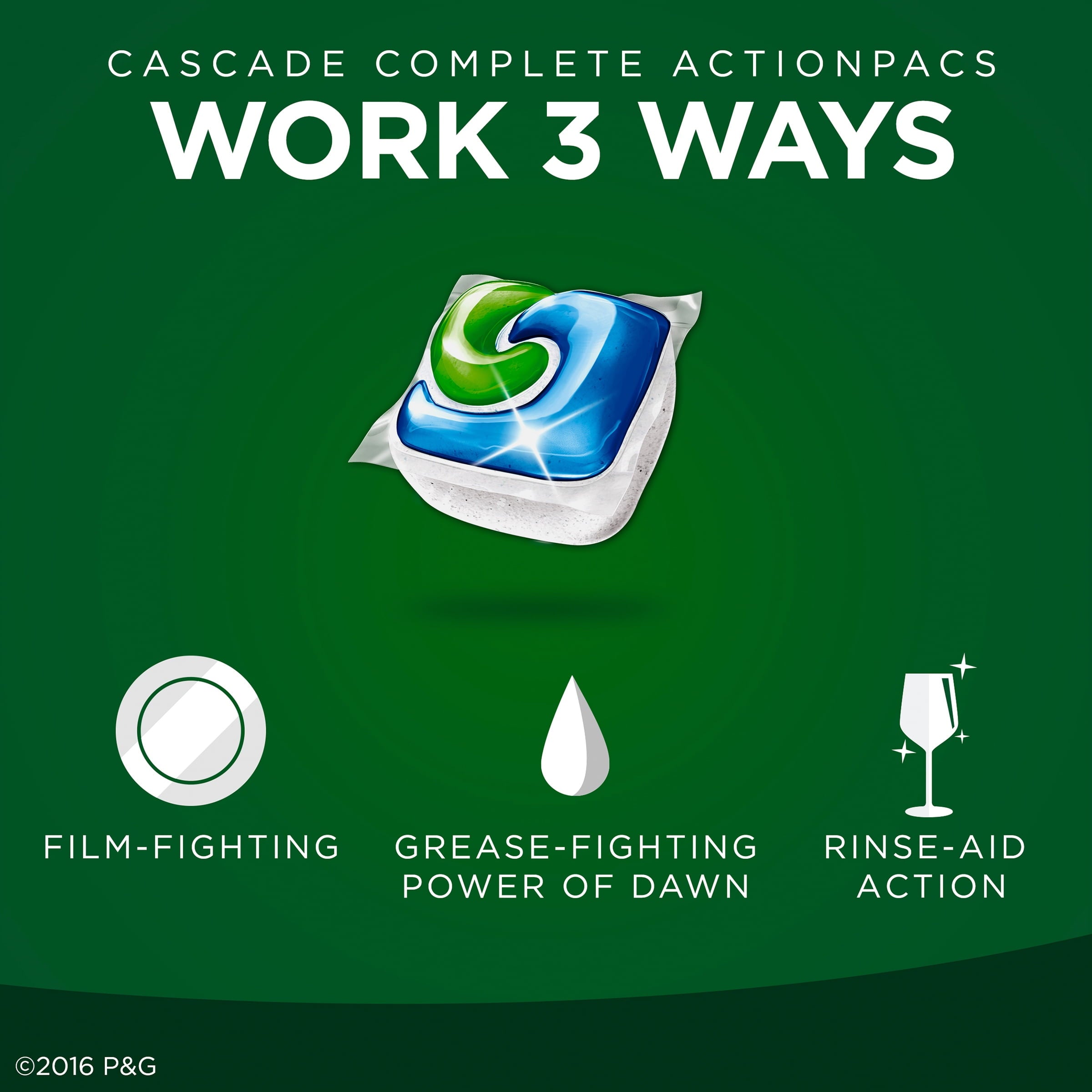 Complete ActionPacs Dishwasher Detergent - Lemon Scent, 21 count
