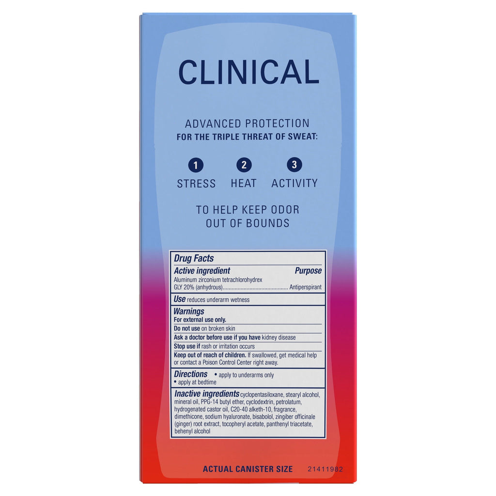 Clinical Strength 100HR Hyaluronic Acid Antiperspirant Deodorant for Women, Invisible Solid, Paige Bueckers Buzzer Beater Berry, 2.6 oz