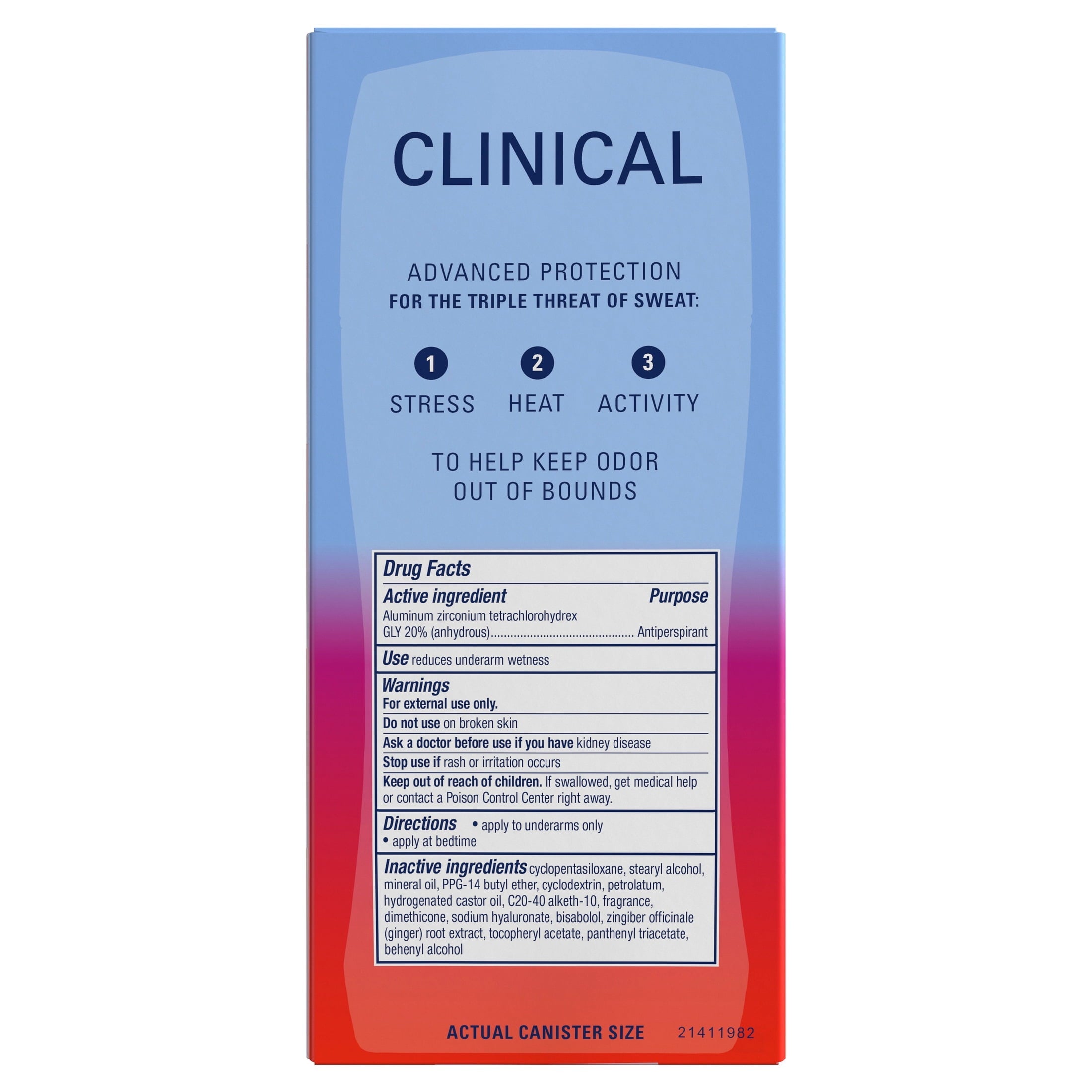 Clinical Strength 100HR Hyaluronic Acid Antiperspirant Deodorant for Women, Invisible Solid, Paige Bueckers Buzzer Beater Berry, 2.6 oz