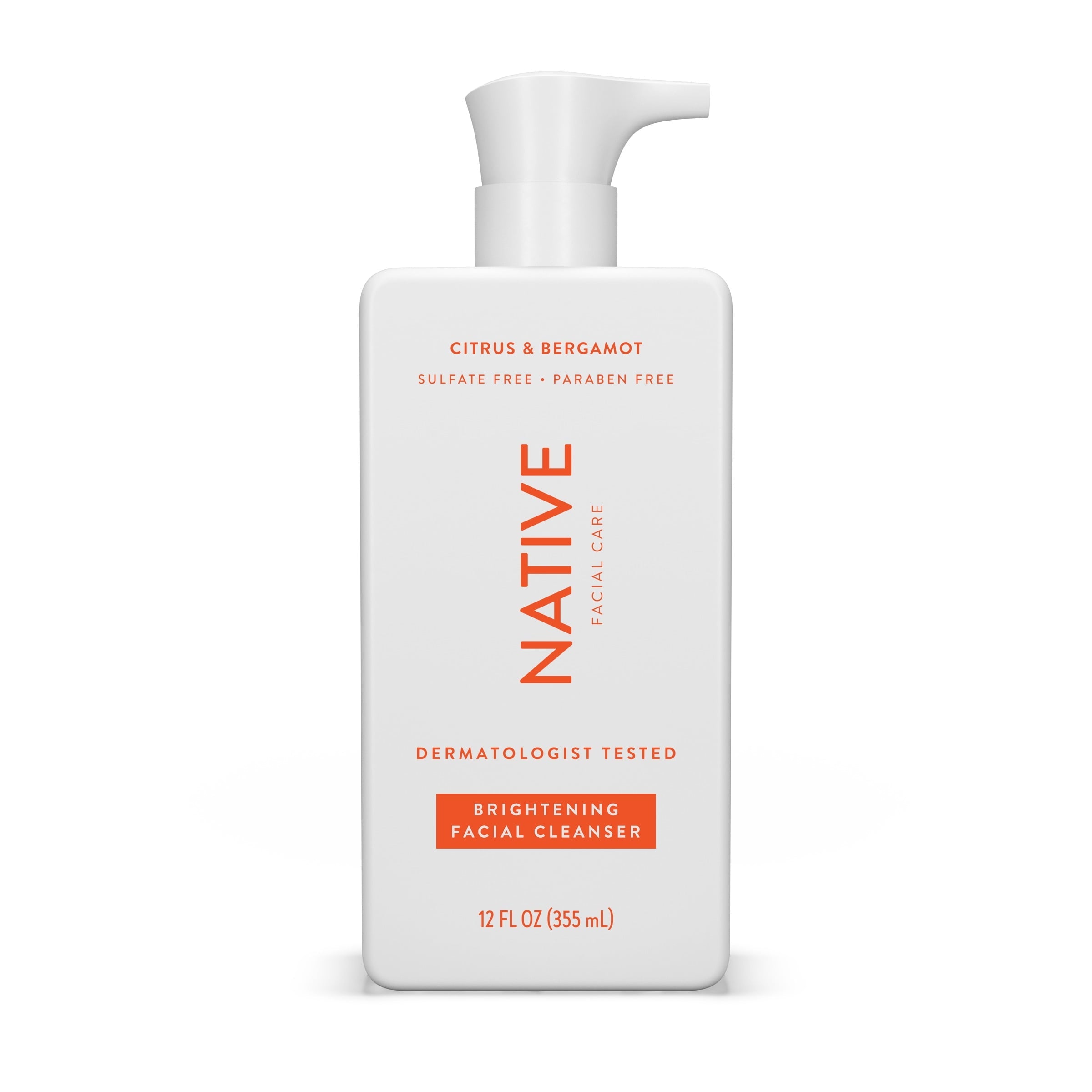Brightening Facial Cleanser, Citrus & Bergamot, Sulfate Free, for All Skin Types, 12 oz
