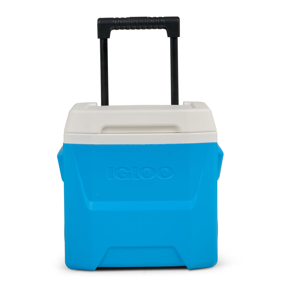 16 QT Laguna Hard Sided Ice Chest Cooler with Wheels, Aqua Blue