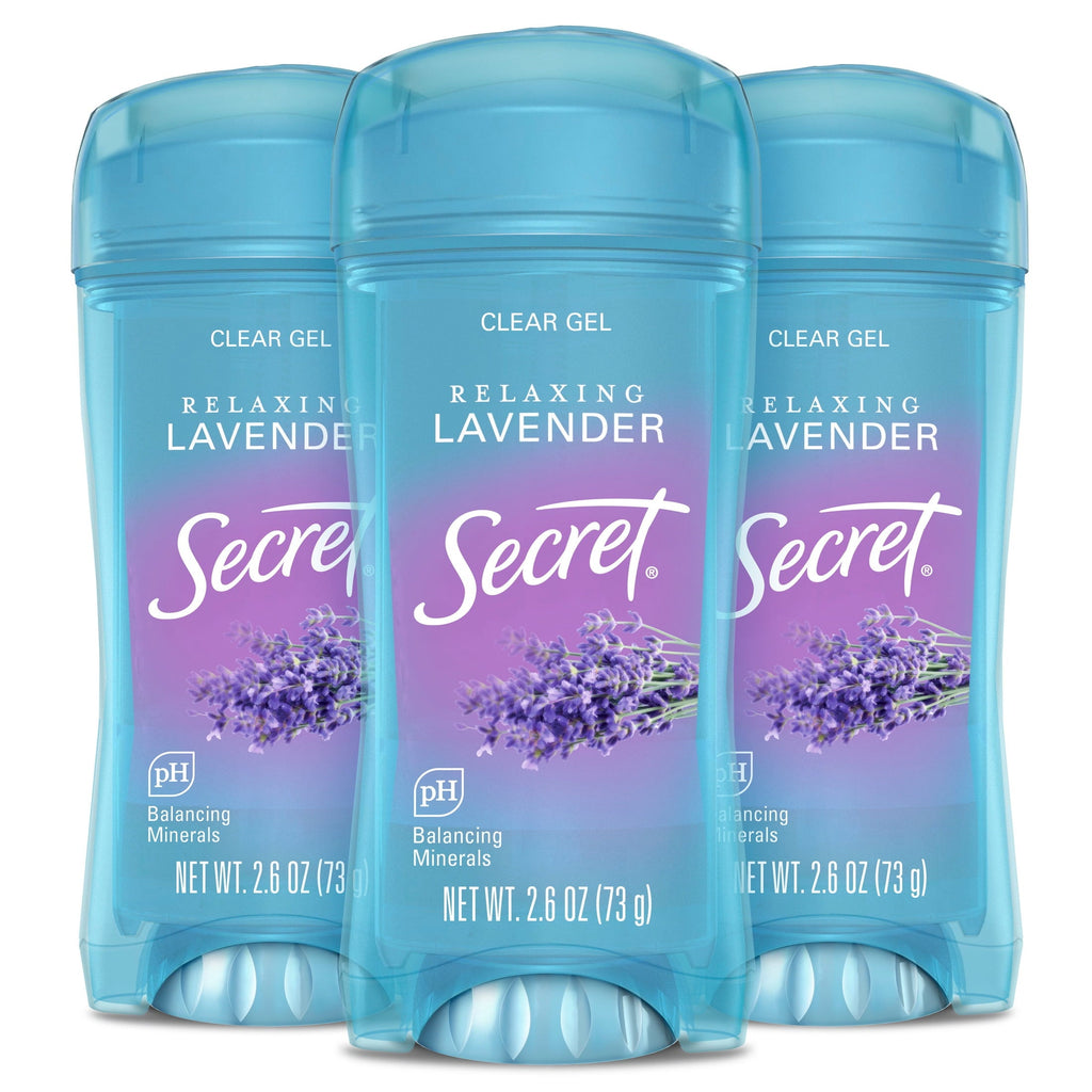Fresh Clear Gel Antiperspirant and Deodorant for Women, Relaxing Lavender, 3 Pack, 3 x 2.6 oz