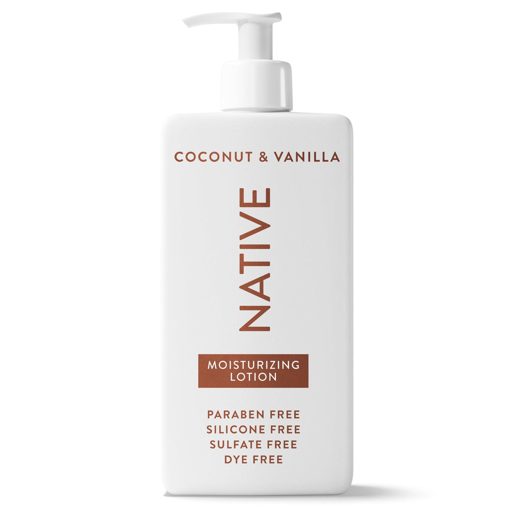 (6 pack) Native Lotion, Moisturizing, Paraben Free, Coconut & Vanilla, for Women and Men, 16.5 fl oz