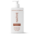 (6 pack) Native Lotion, Moisturizing, Paraben Free, Coconut & Vanilla, for Women and Men, 16.5 fl oz