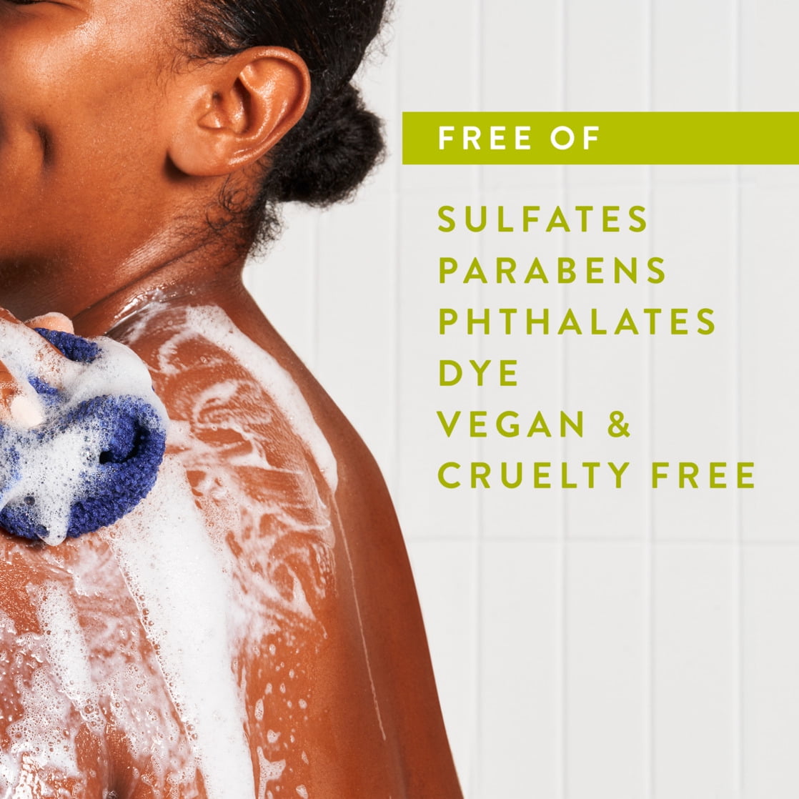 Body Wash, Aloe & Green Tea, Sulfate Free, Naturally Derived Ingredients, 24hr Freshness, for Women & Men, 18 fl oz