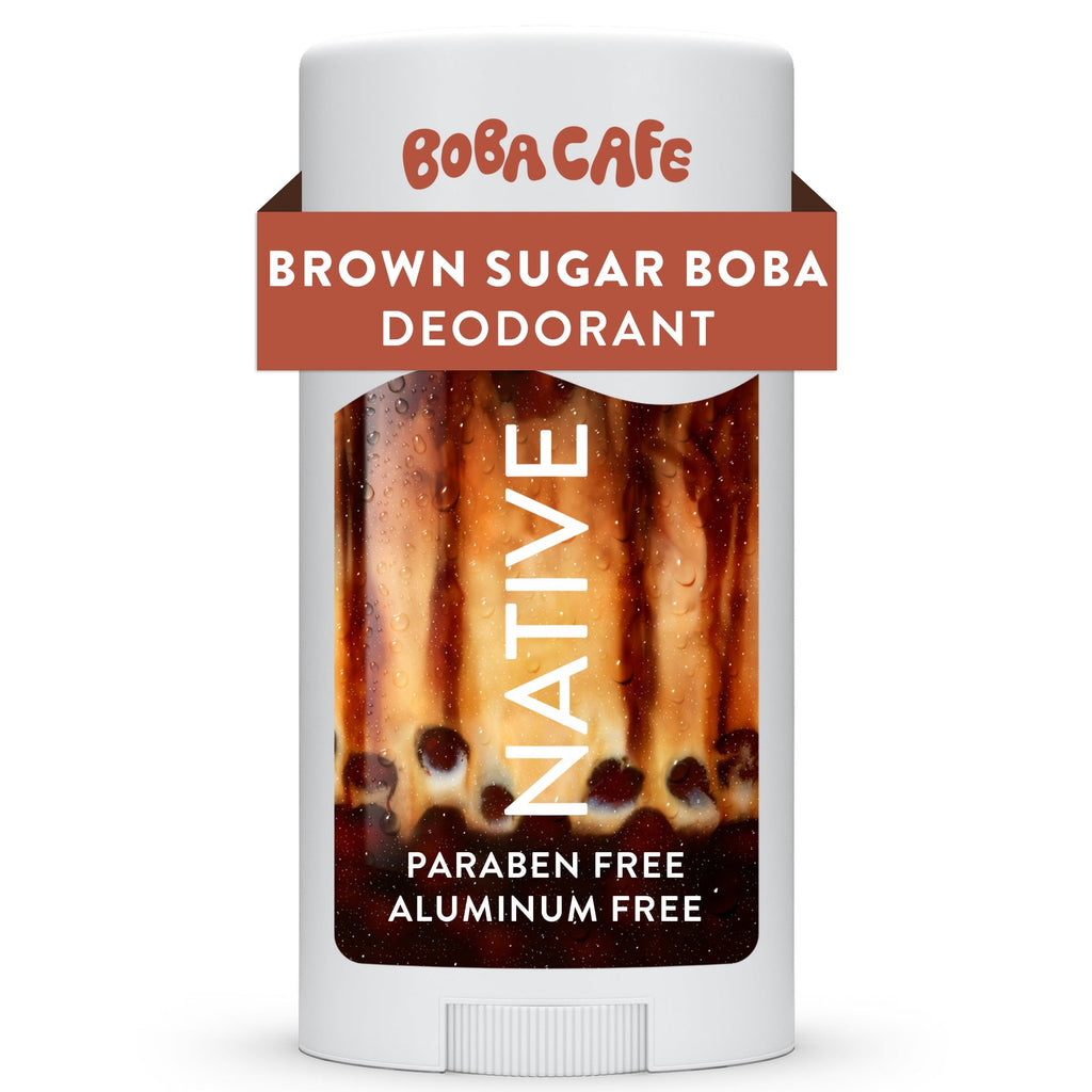 Aluminum Free Deodorant, Limited Edition Strawberry Matcha, 72 Hour Odor Protection, for Women and Men, Boba Café, 2.65oz