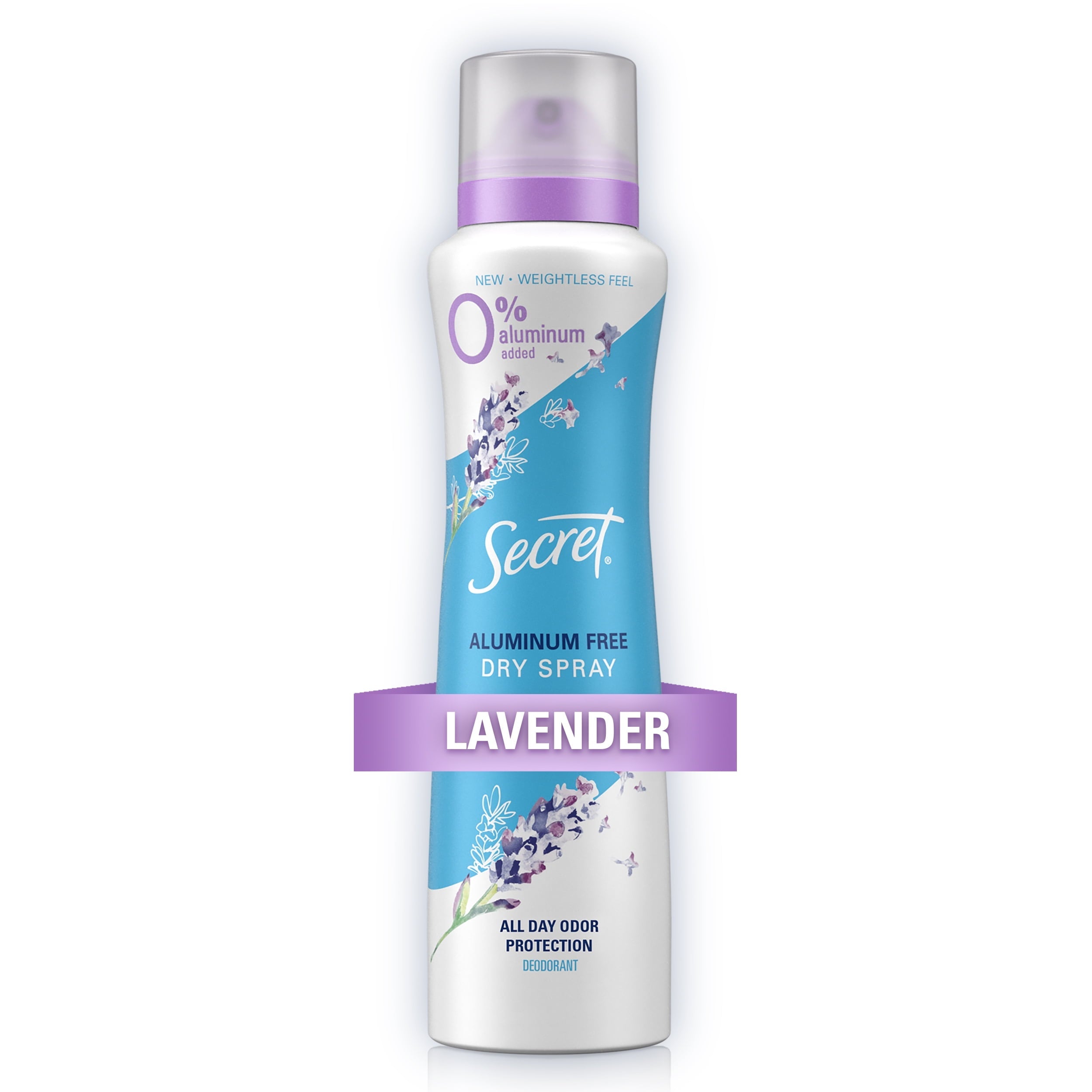Dry Spray Aluminum Free Women's Deodorant, Lavender and Hemp Seed Oil, 4.1oz