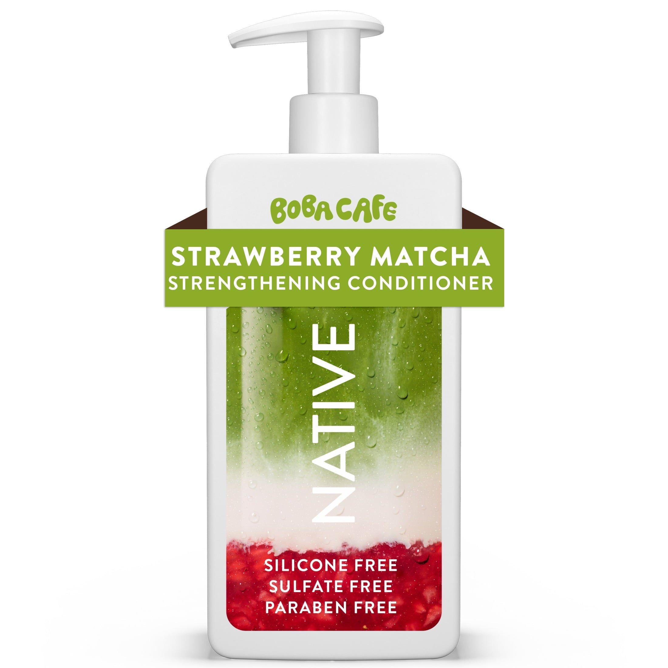 Limited Edition Strawberry Matcha Boba Shampoo and Conditioner Regimen