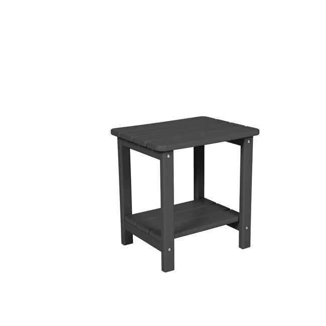 3-Piece Patio Set 2 Oversized Chaise Lounges (5-Position, Wheels, Cup Holder) + Side Table, All-Weather Wood Texture.