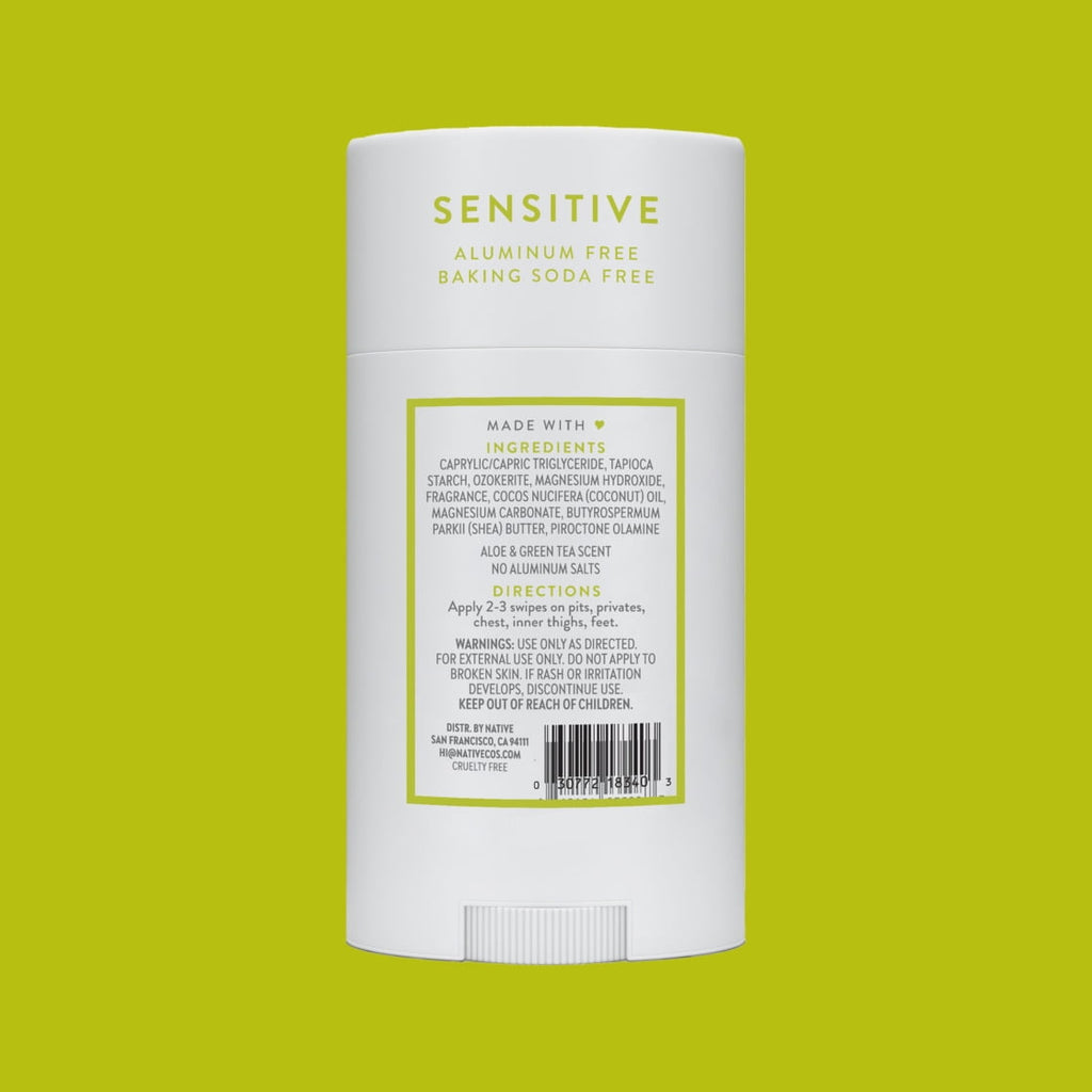 Deodorant, Aluminum Free, Aloe & Green Tea Sensitive Whole Body Deodorant 2.4 oz