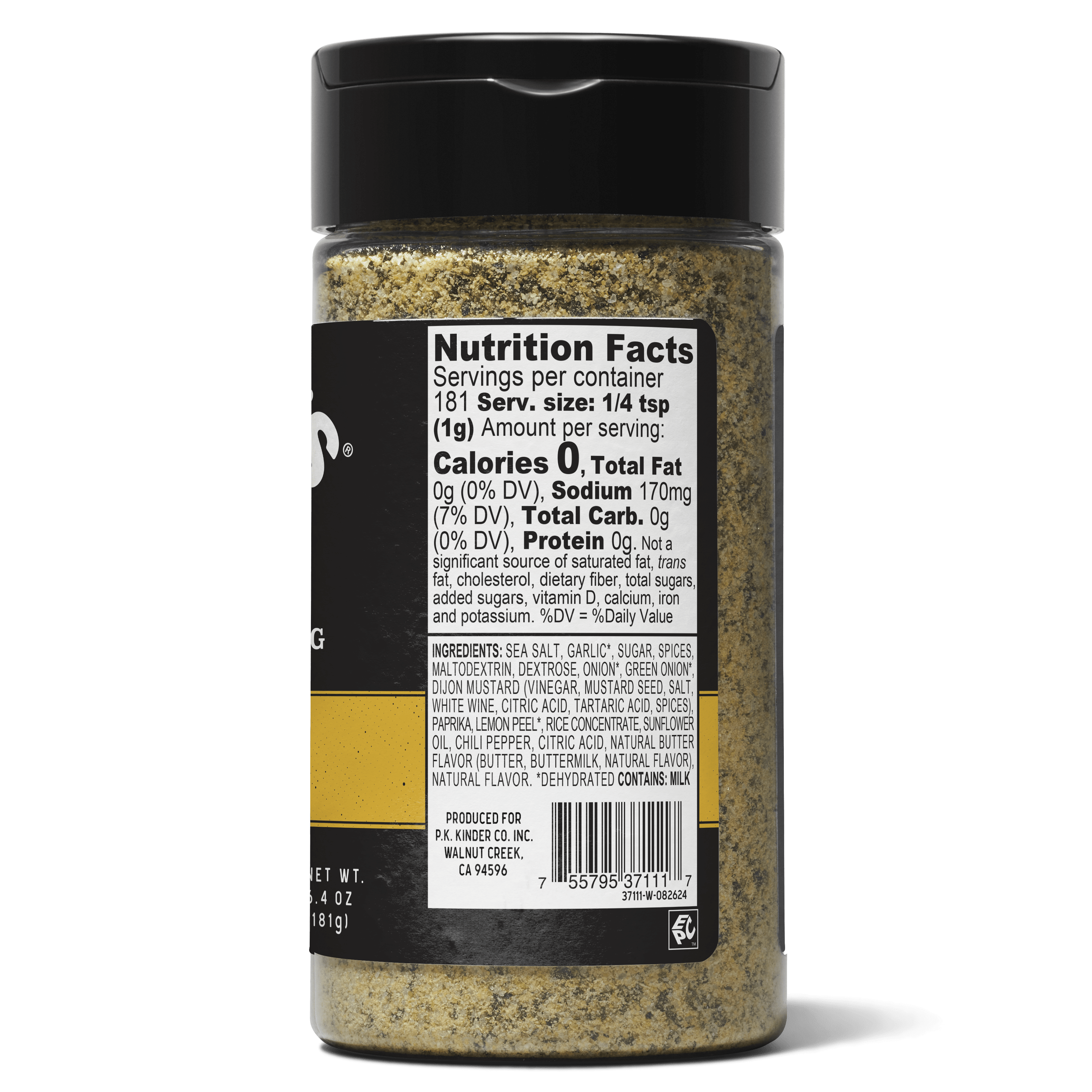 Buttery Steak and Chop Seasoning Blend with Butter and Smoky BBQ Spices, 6.4 oz